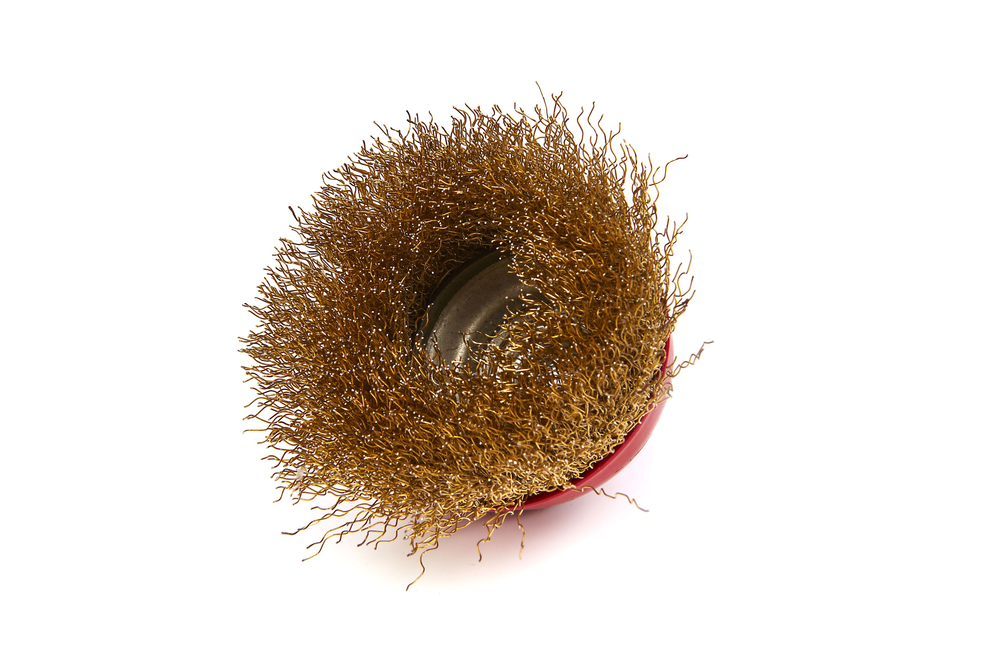 HBM 75 mm Topfbürste mit gewelltem Stahldraht und M14-Befestigung Image 2