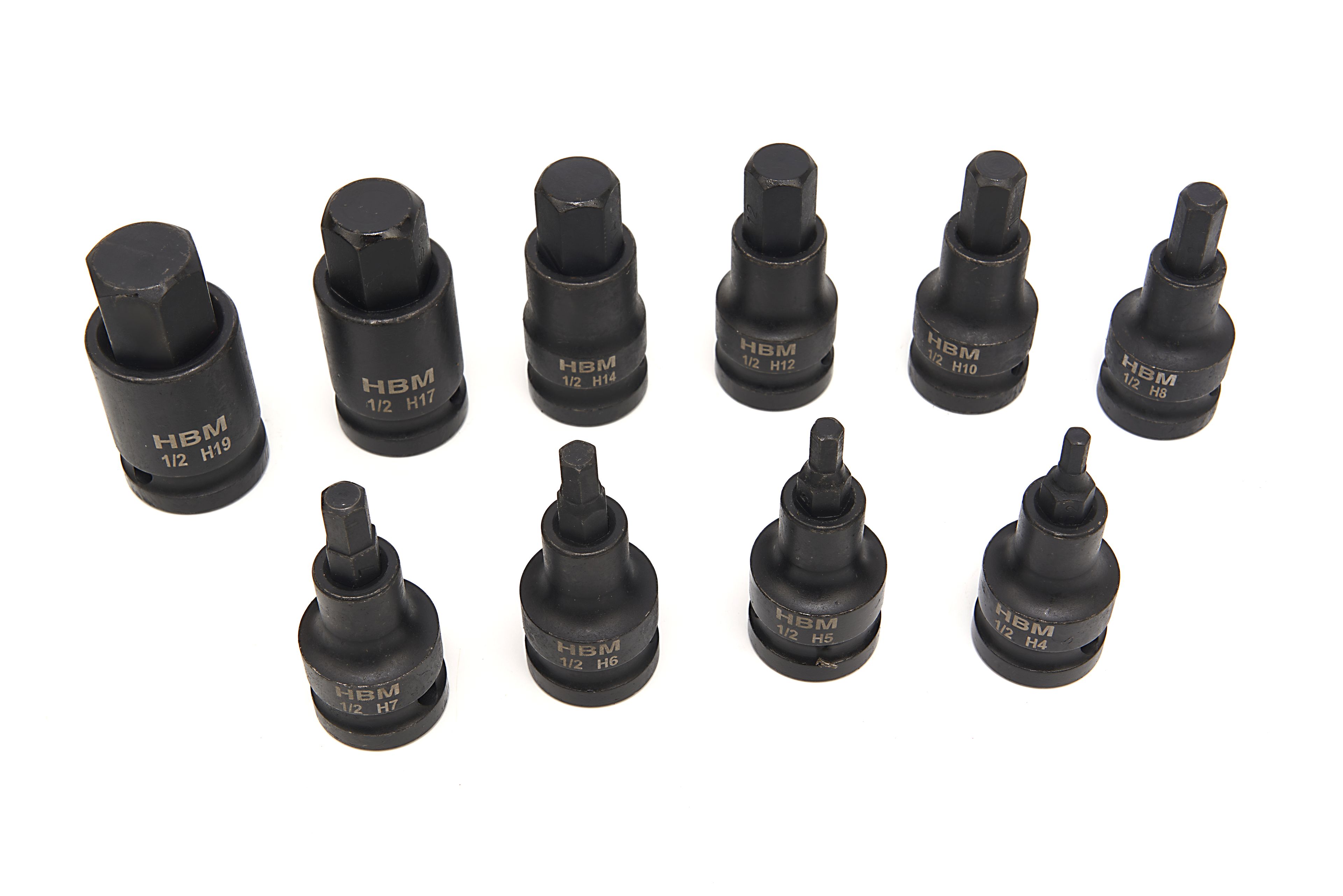 Set di 10 inserti di potenza HBM professionali da 1/2 pollice H4-H19 Image 2
