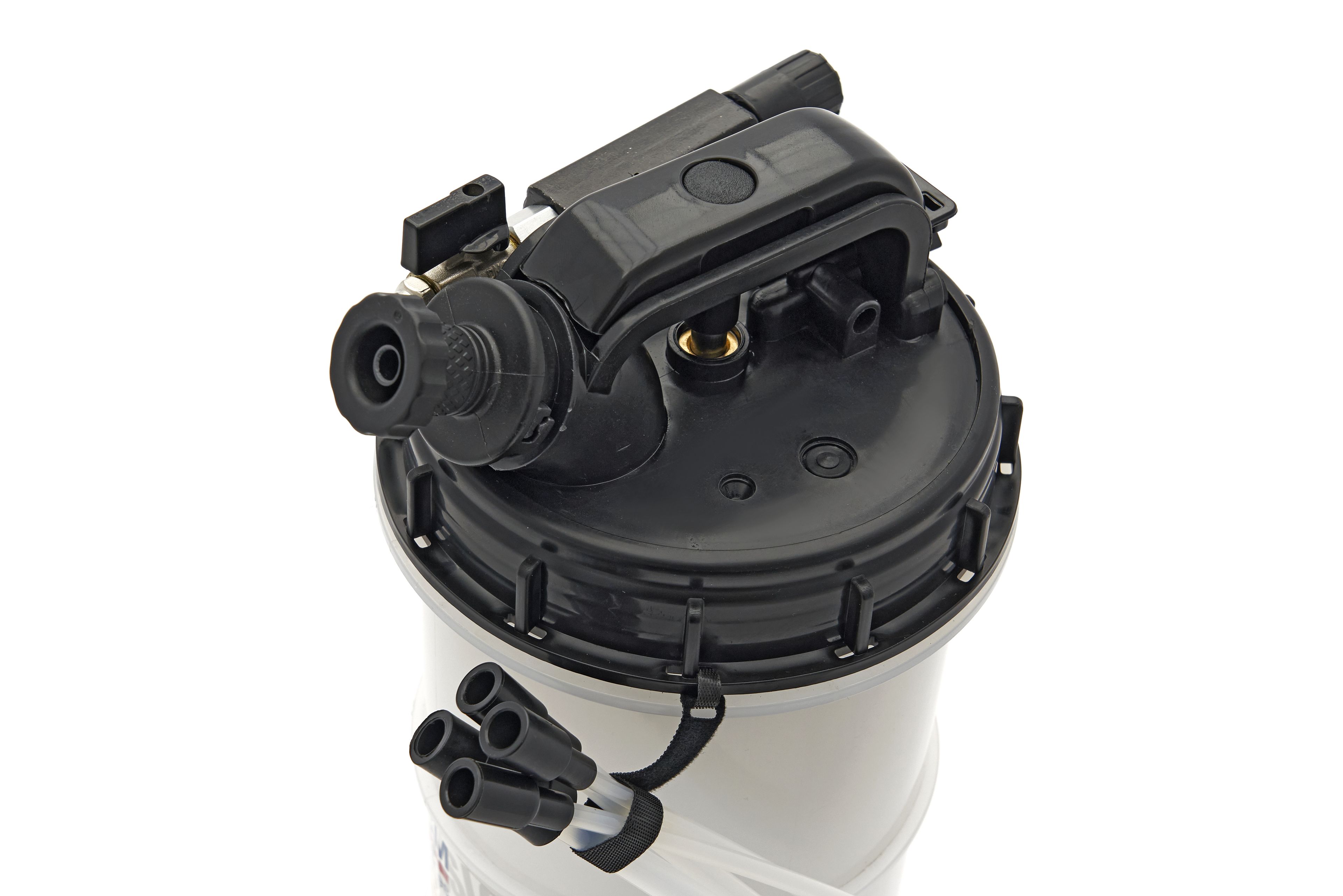 Pompe à fluide manuelle et pneumatique professionnelle de 6 litres de HBM, y compris 4 tuyaux de fluide. Image 6