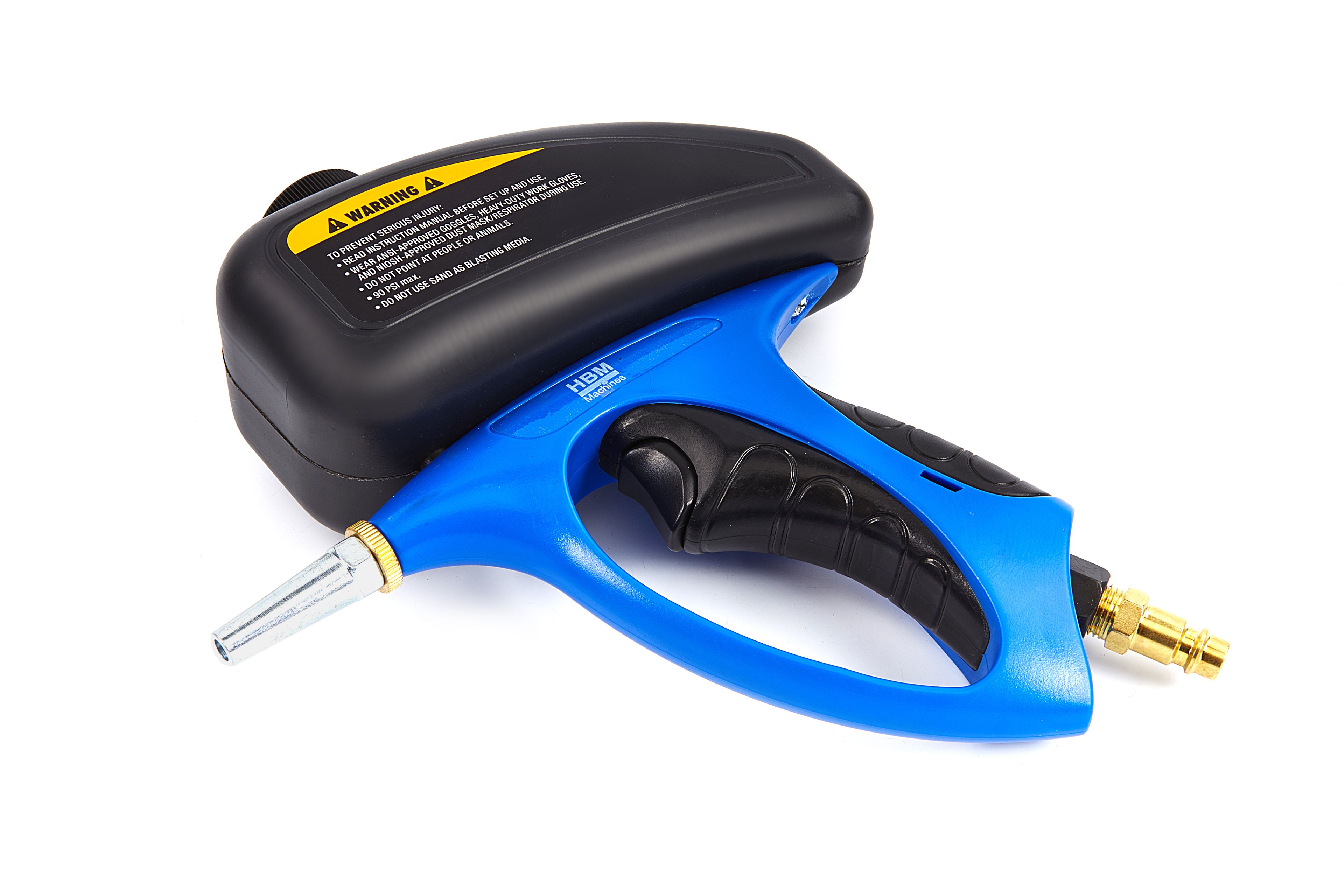 Pistolet de sablage par projection HBM (incl. 2 kg d'abrasif et 2 buses) Image 3