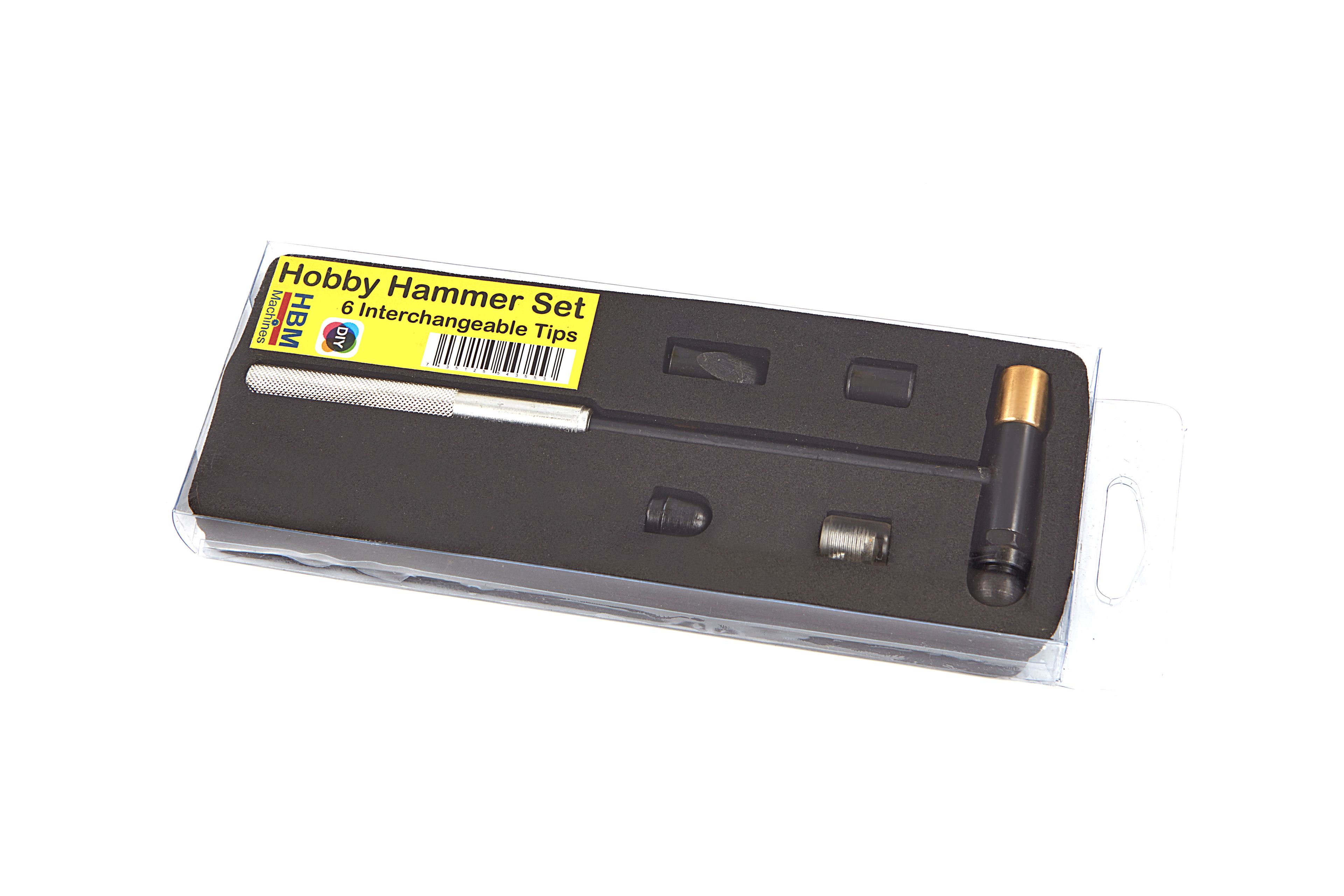 HBM Jeu de mini-marteaux 7 pièces avec têtes interchangeables Image 3