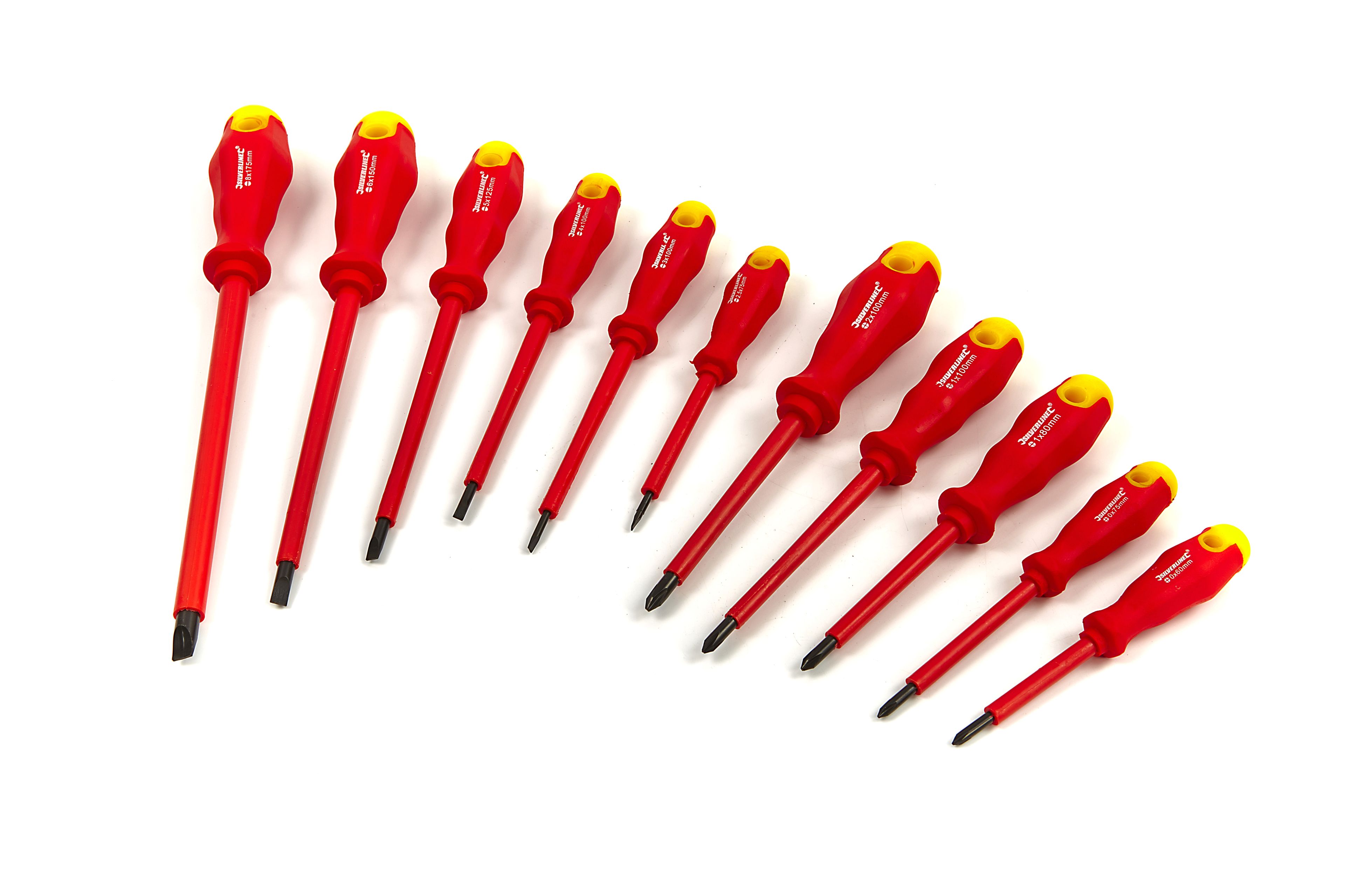 Silverline 11 Delige Geisoleerde Soft Grip Schroevendraaierset Image 2