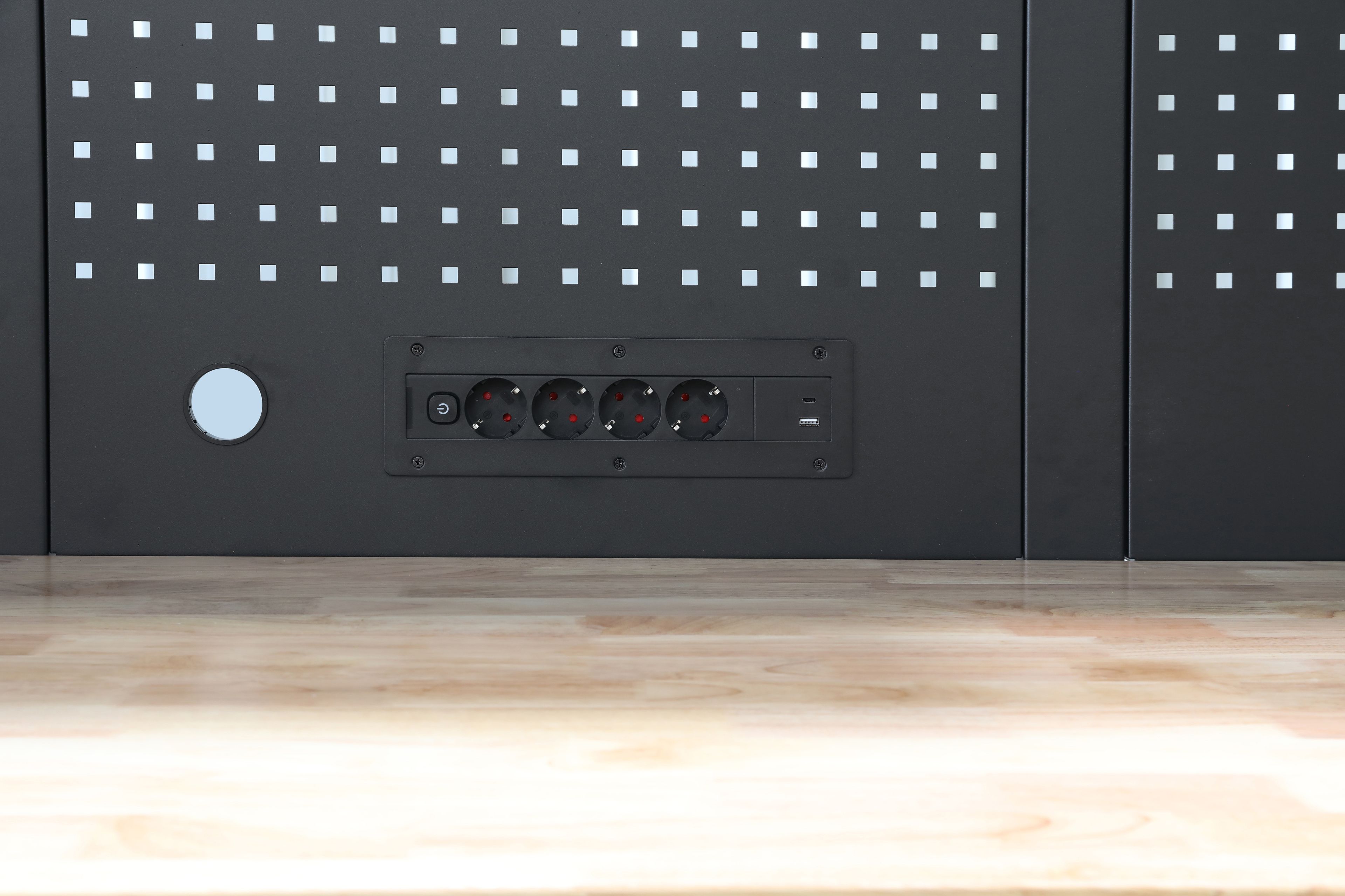 HBM sistema da officina mobile, 12 pezzi, nero Image 9