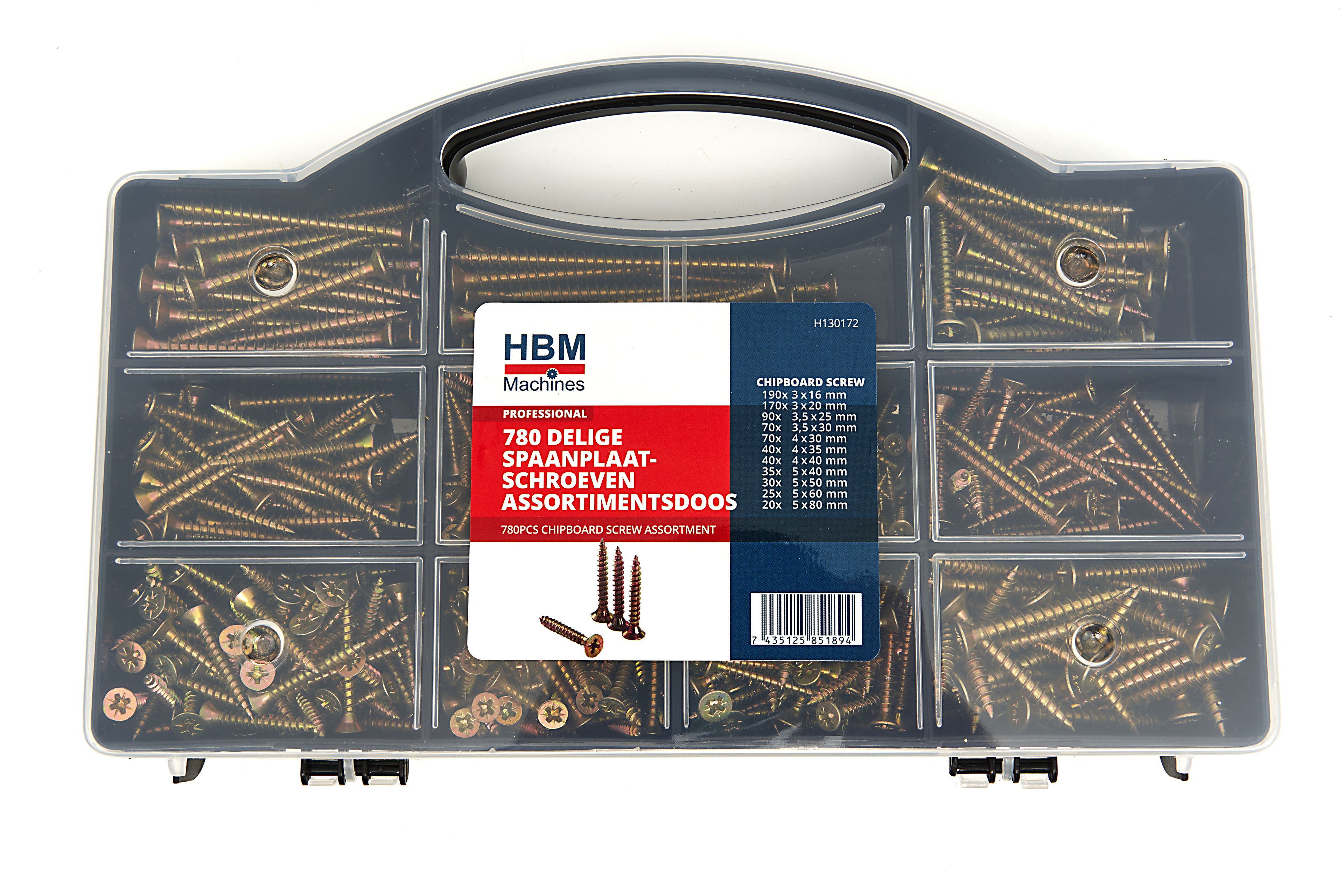 Scatola assortita di viti per compensato HBM 780 Image 2
