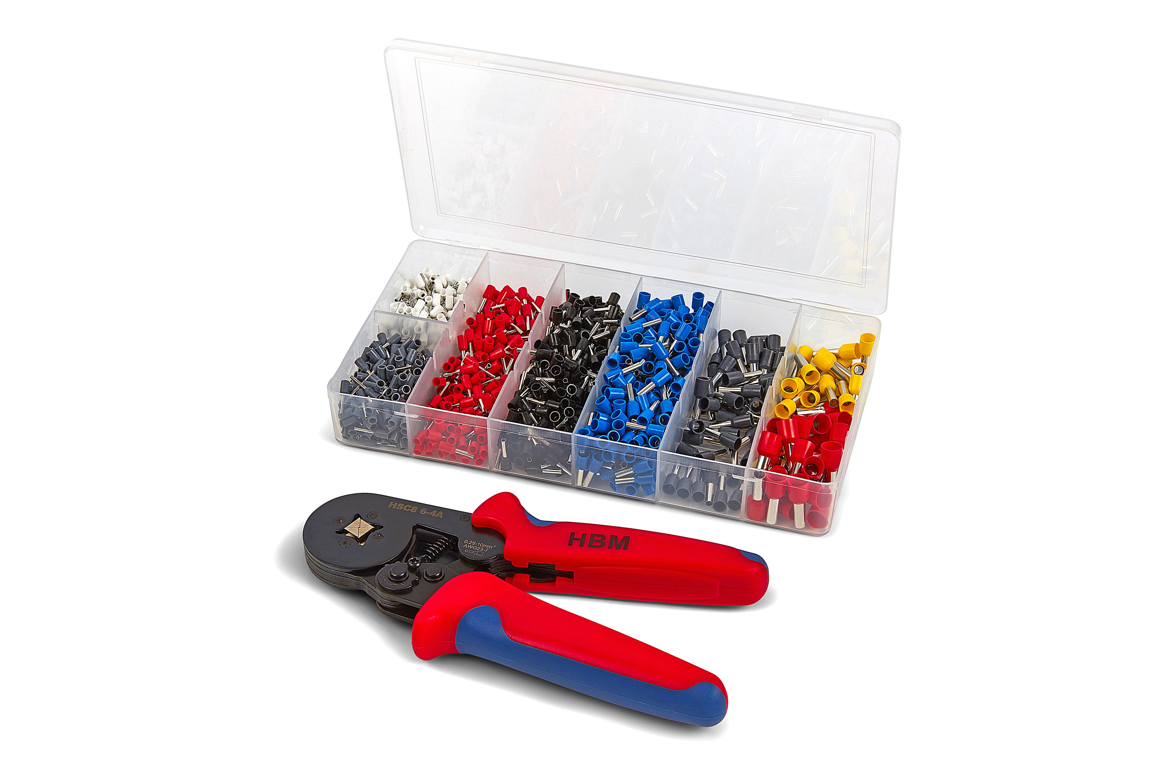 Pinza para crimpado de cables HBM 1200 Piezas, pinza de conectores, pinza para terminales Image 2