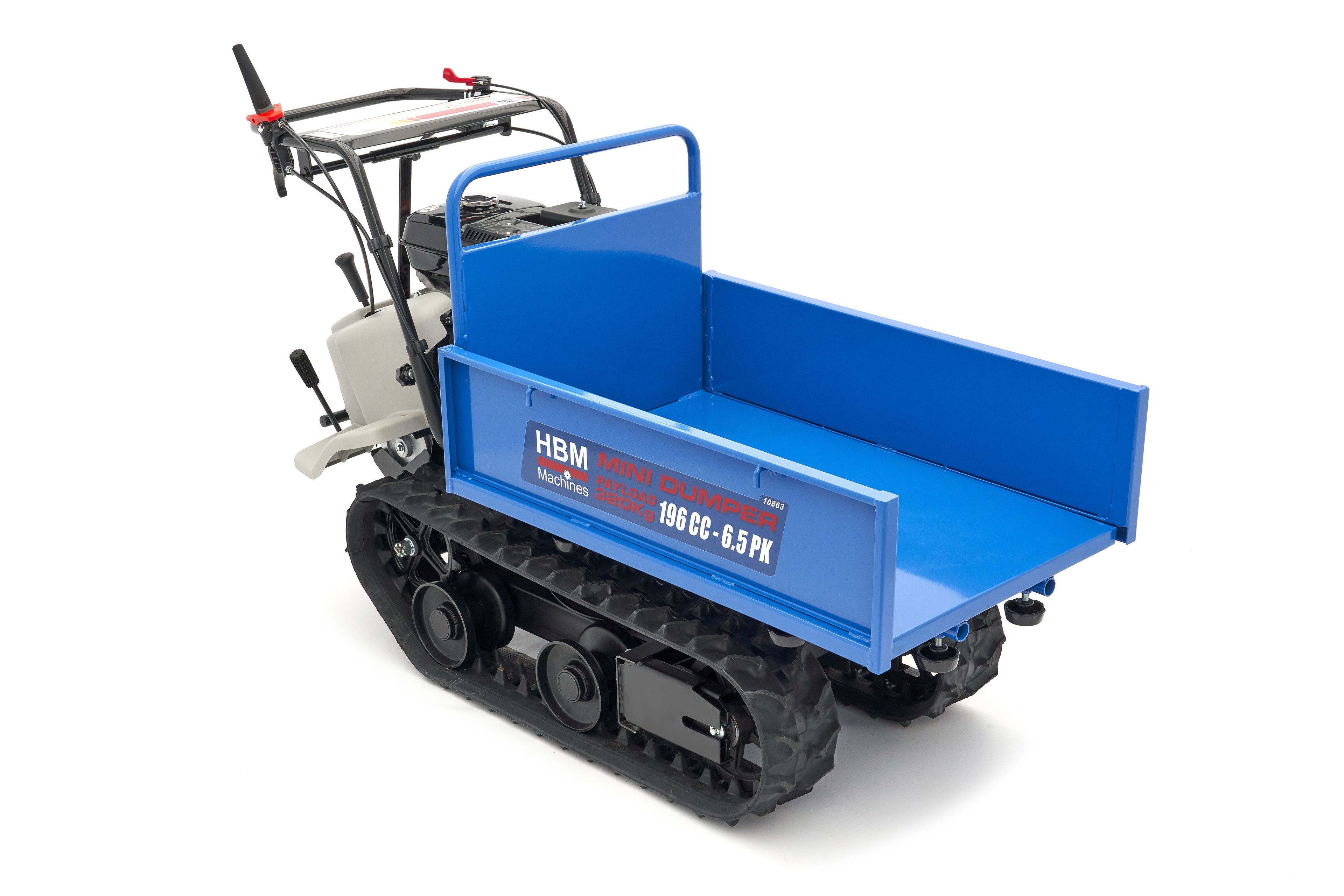 HBM Minidumper Professional 320 KG sobre orugas 196 cc - 6,5 CV Image 5