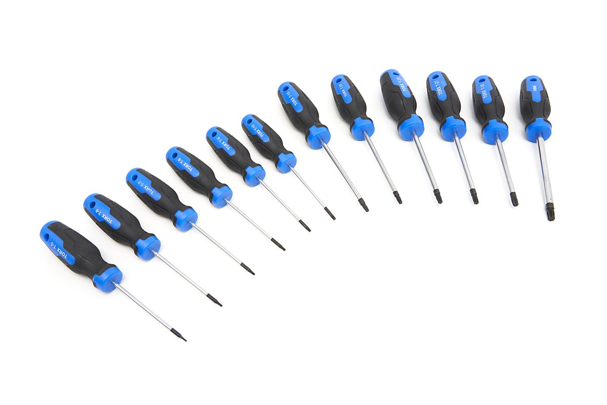 HBM Juego de 12 destornilladores Torx en estuche resistente