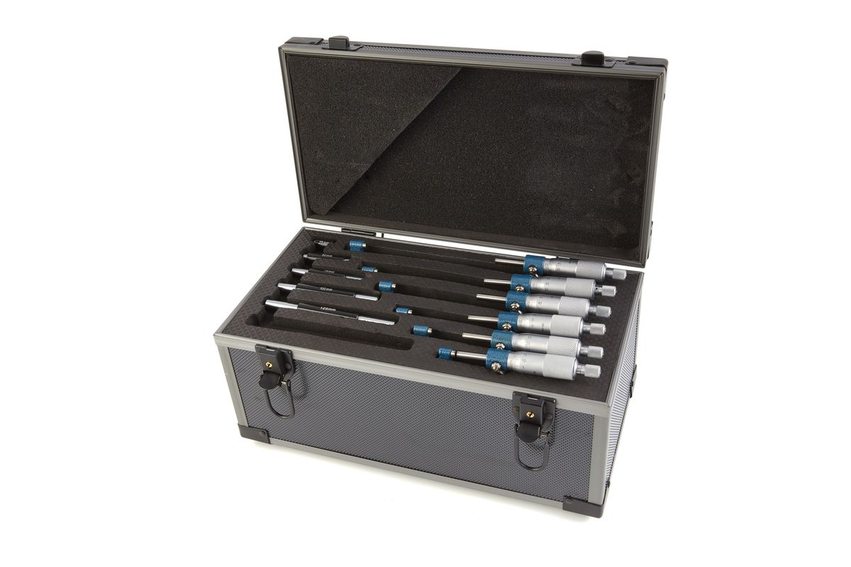 Dasqua Professional 6-teiliges Bügelmessschrauben-Set 0 - 150 mm