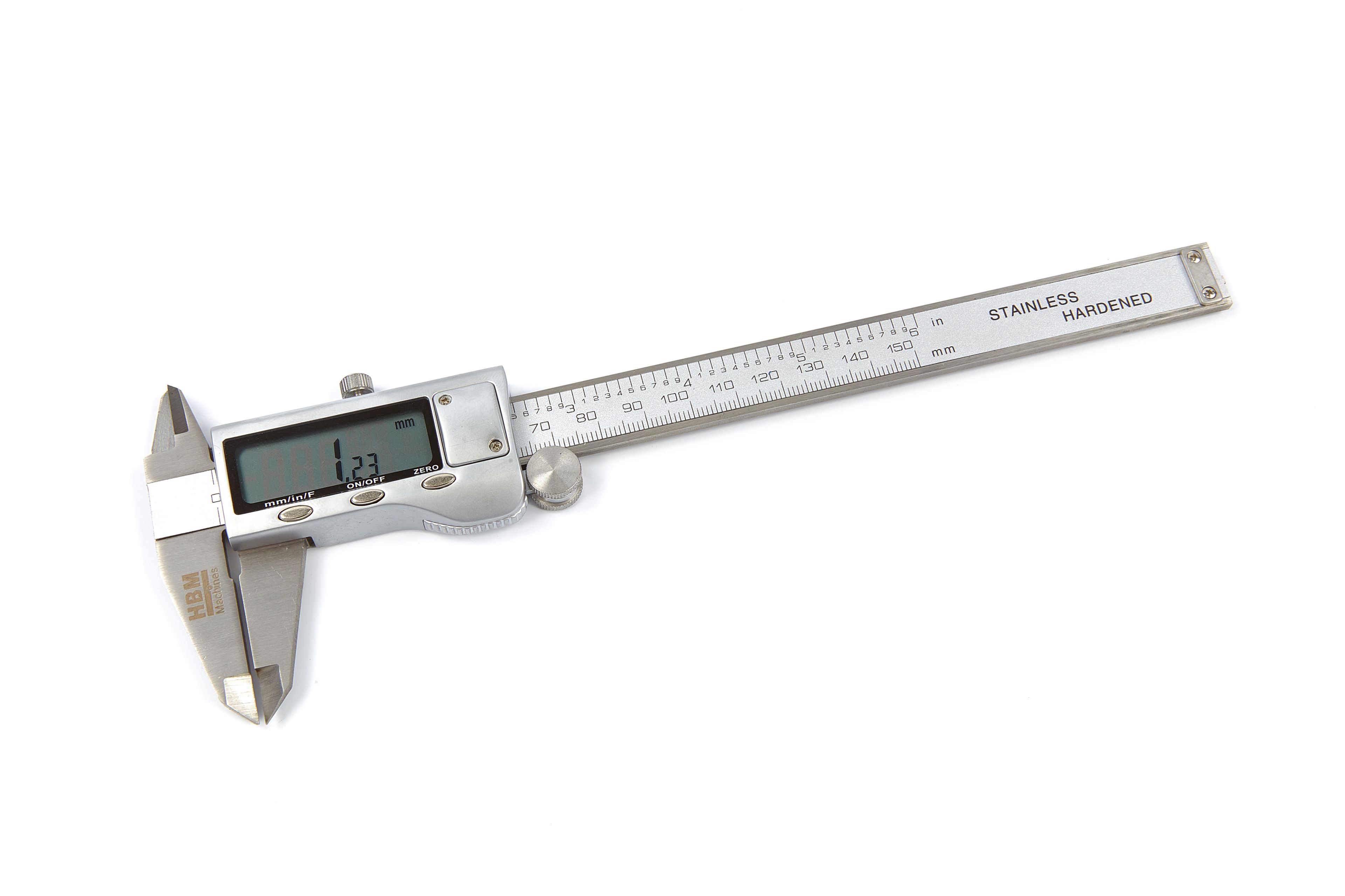 Pied à coulisse numérique HBM avec fonction de fractures et boîtier en acier inoxydable 100 mm Image 4