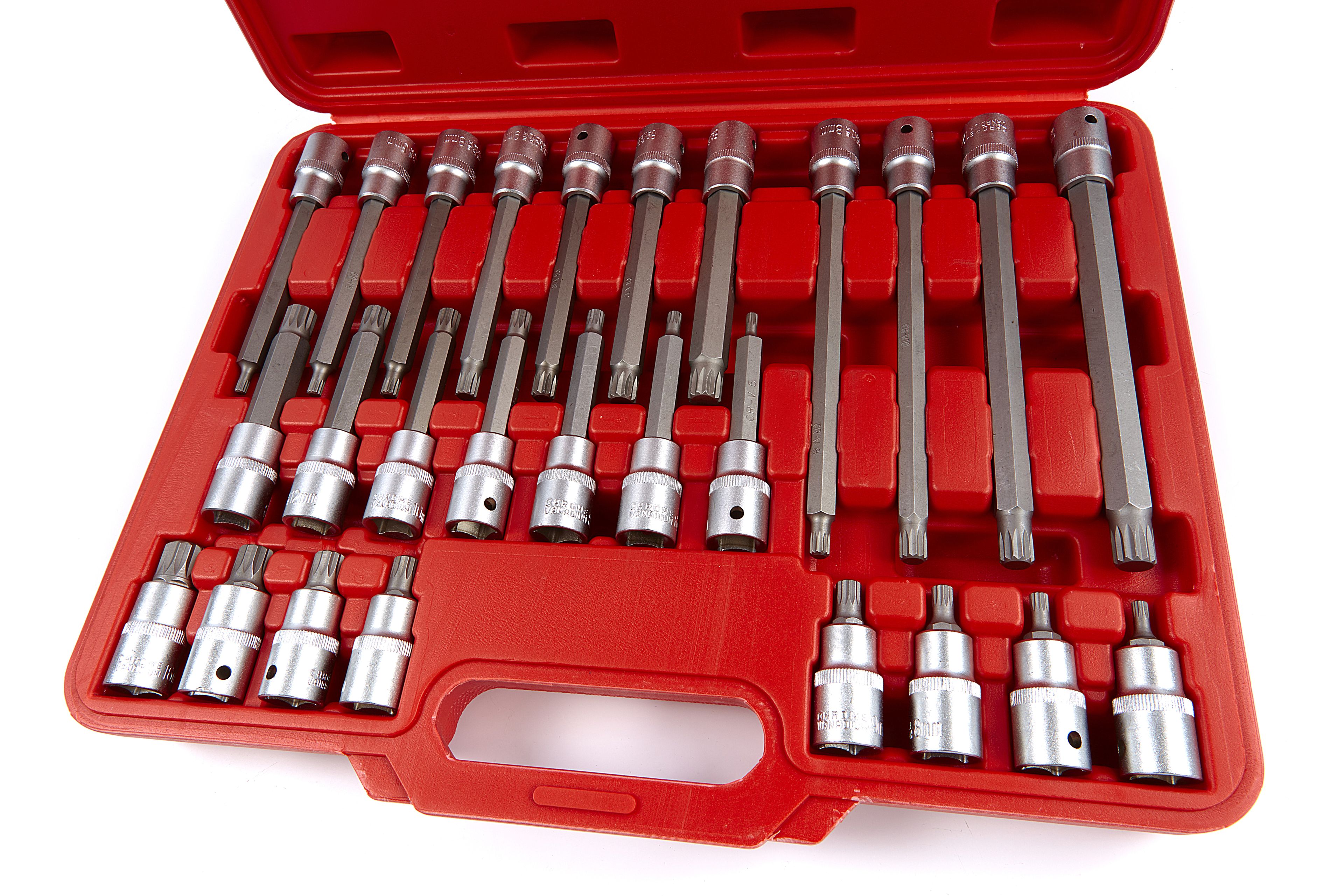 HBM 1/2 inch Spline - Veeltand Doppenset 26 Delig Image 2