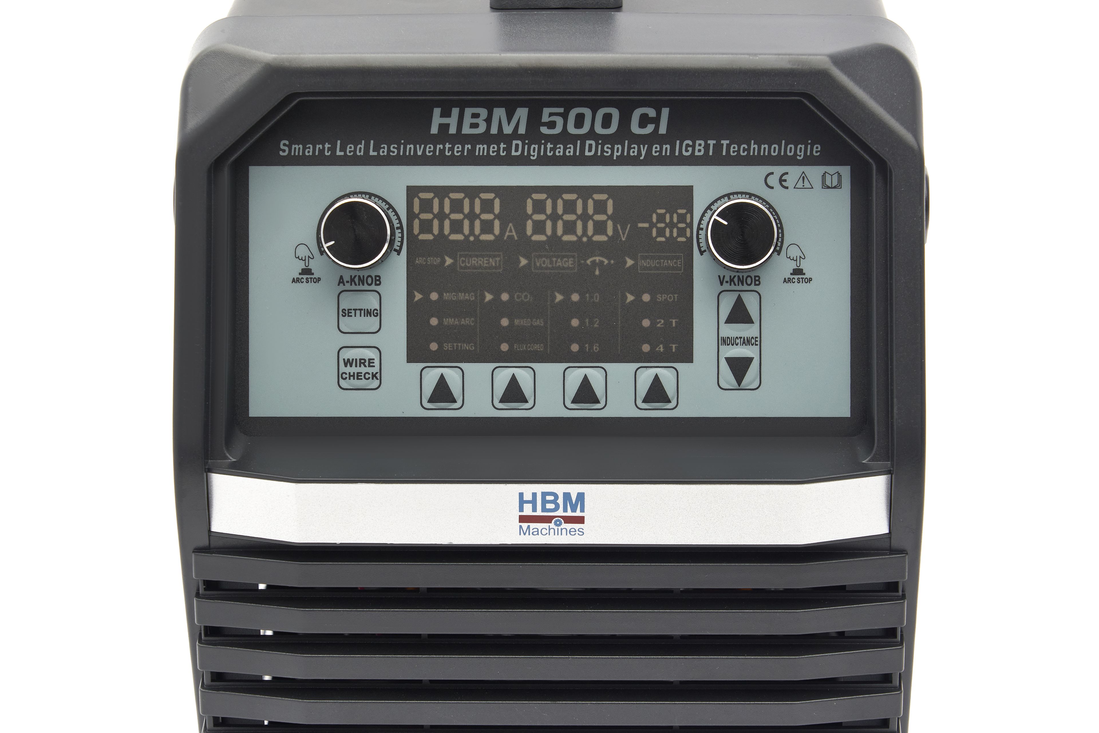 HBM 500 CI Smart Led Inverter per Saldatura con Display Digitale e Tecnologia IGBT 400 volt – Nero Image 23