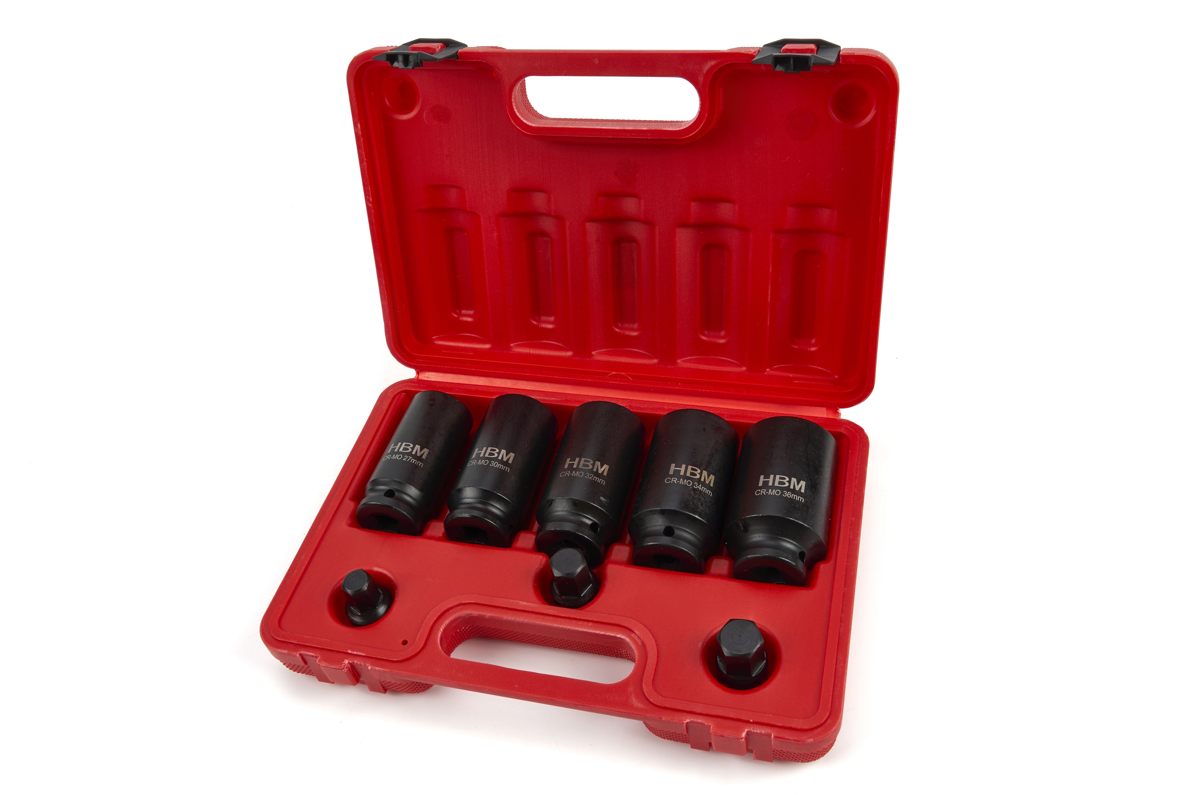 HBM 8 Delige Aandrijfas Doppenset, Montageset Met 1/2 inch Opname