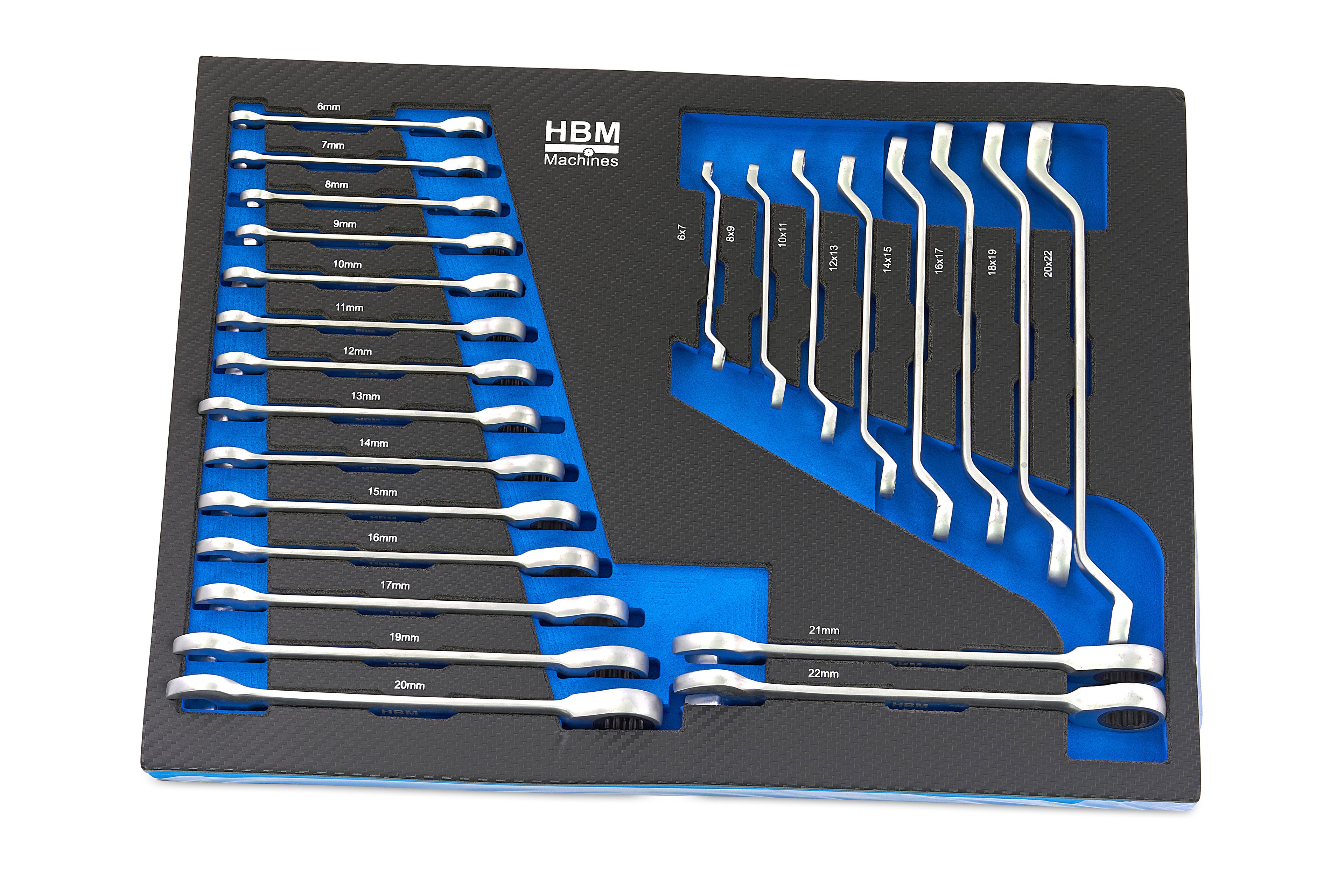 HBM servante à outils garnie 196 pièces, bleu Image 15