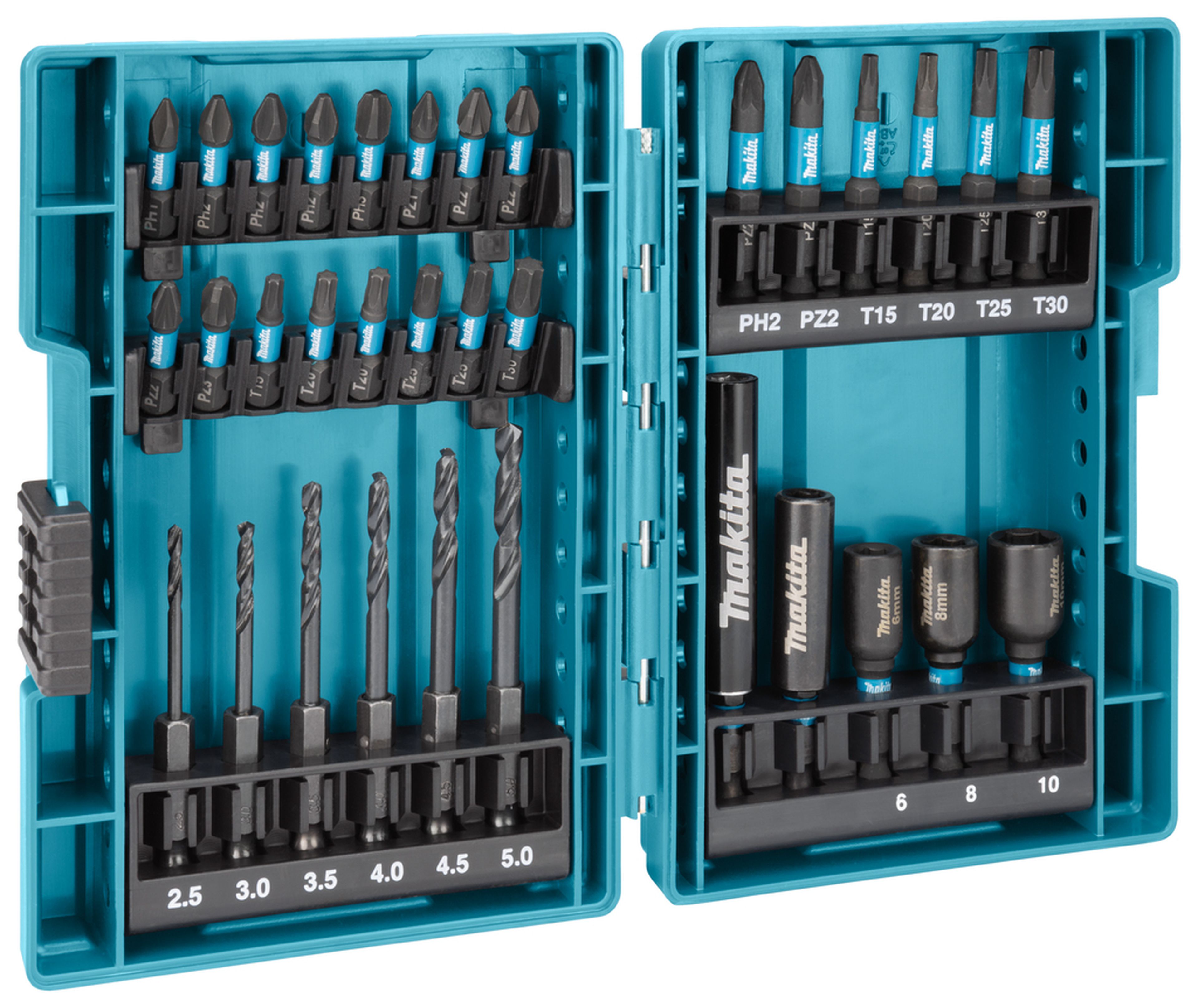 Set di punte per avvitatori/trapani Makita da 33 pezzi B-66896 Image 4