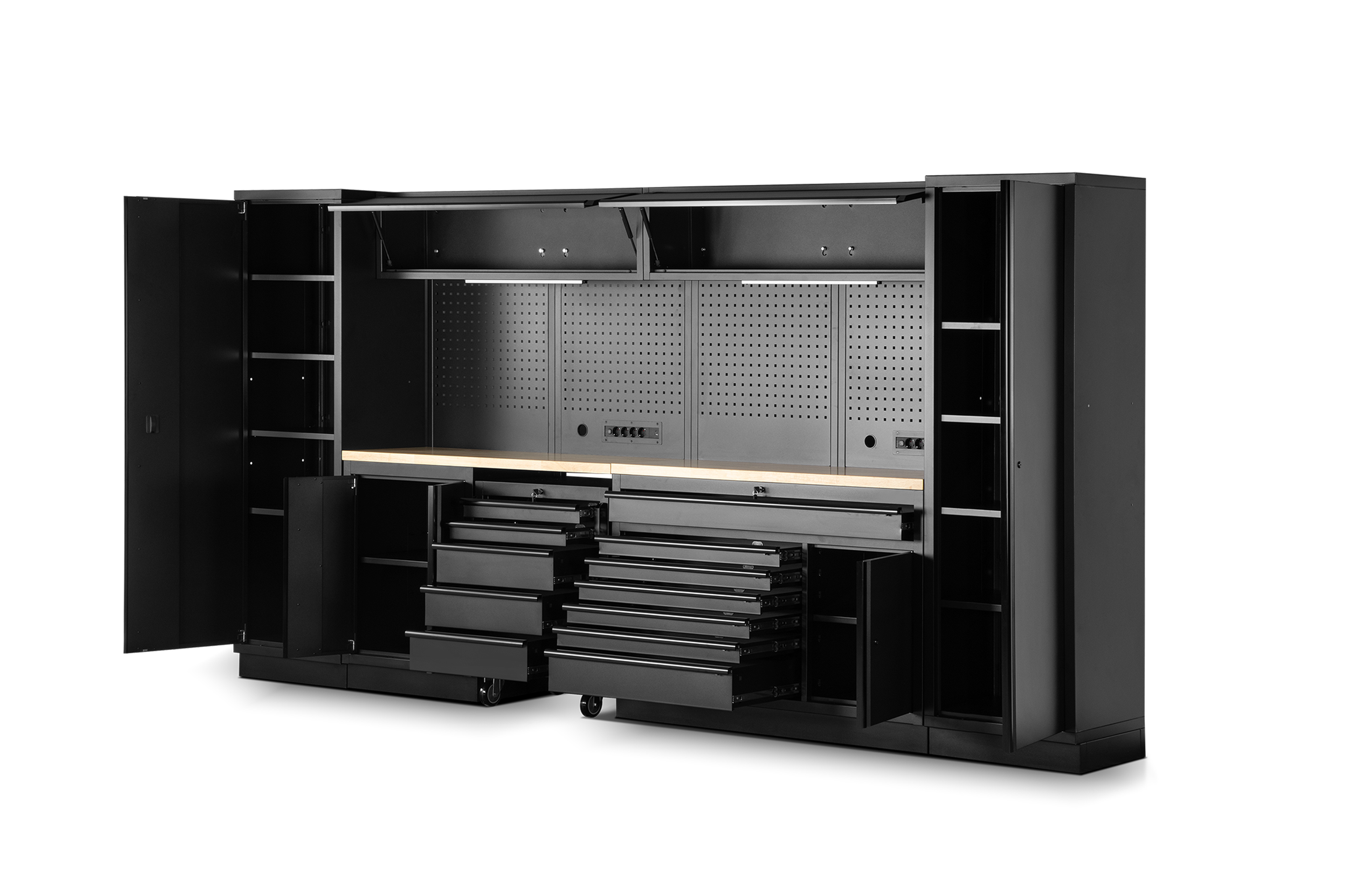 HBM modulair werkplaatssystem 13-delig, zwart Image 4