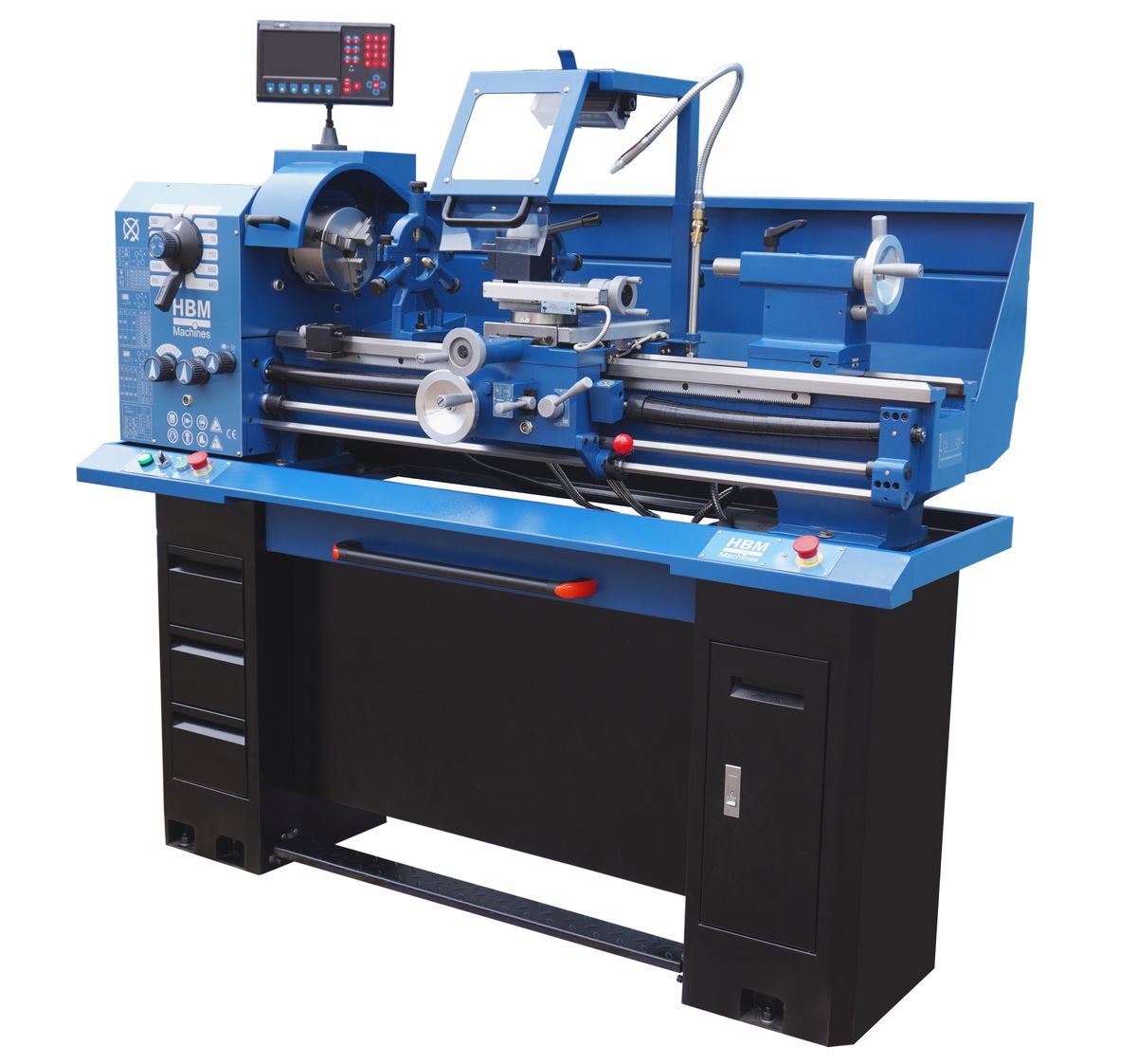 HBM torno para metal 330 x 1000 DRO 400 Volt