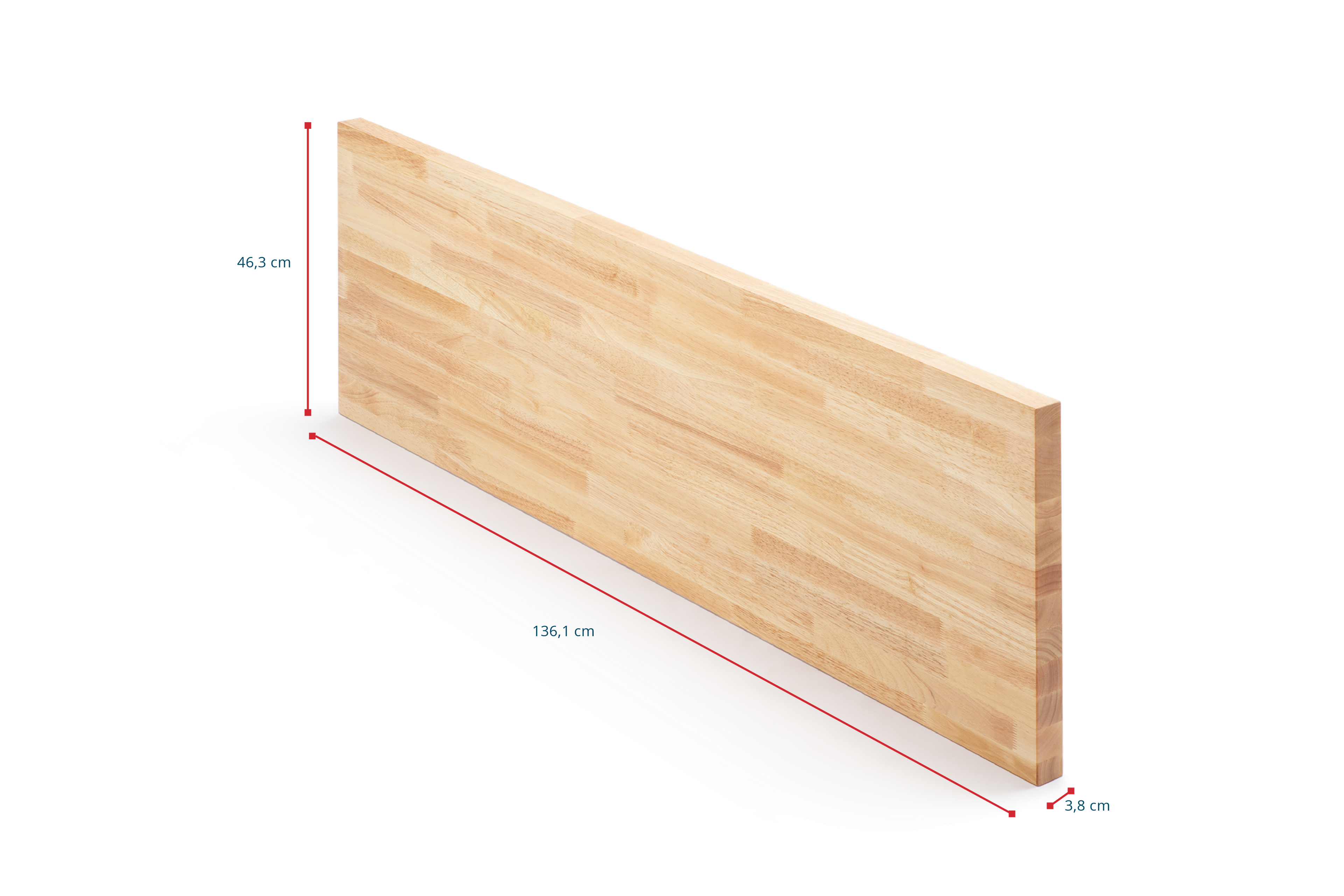 Piani di Legno Massello HBM per Arredamento di Officina 136 cm Image 4