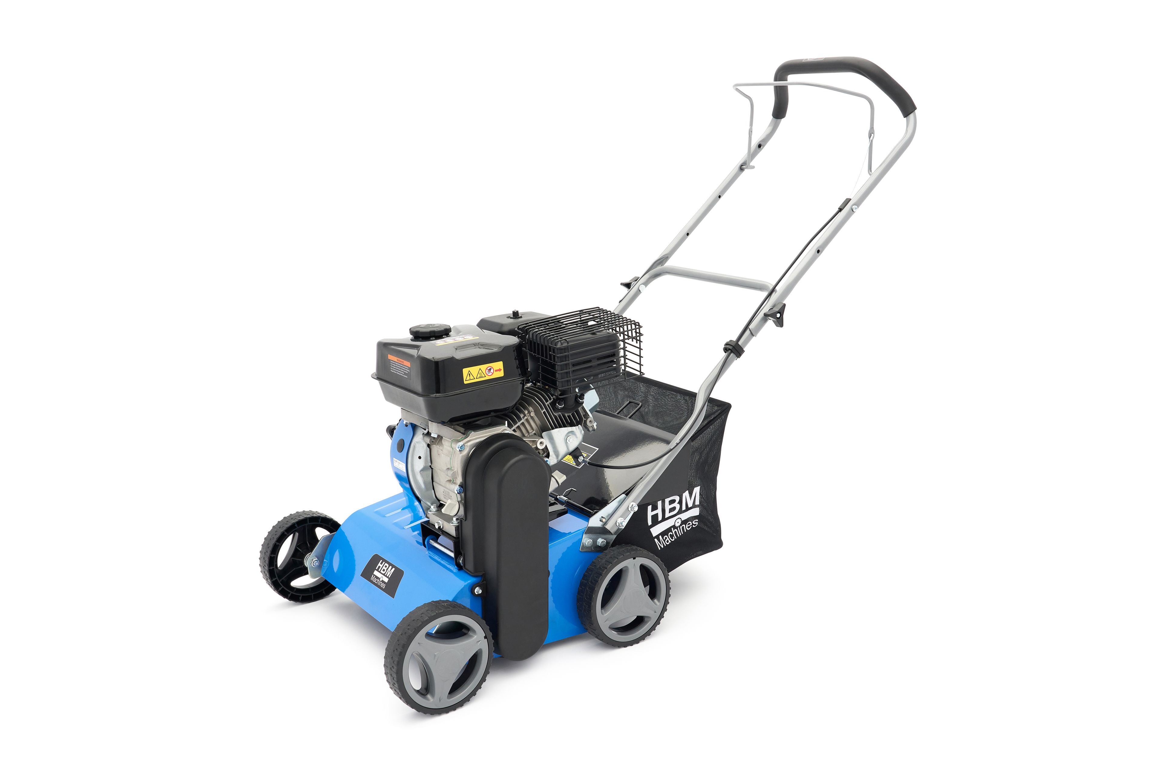 HBM Profi Benzin 208 cc / 4 takt Vertikutierer 400 mm mit 18 Messern