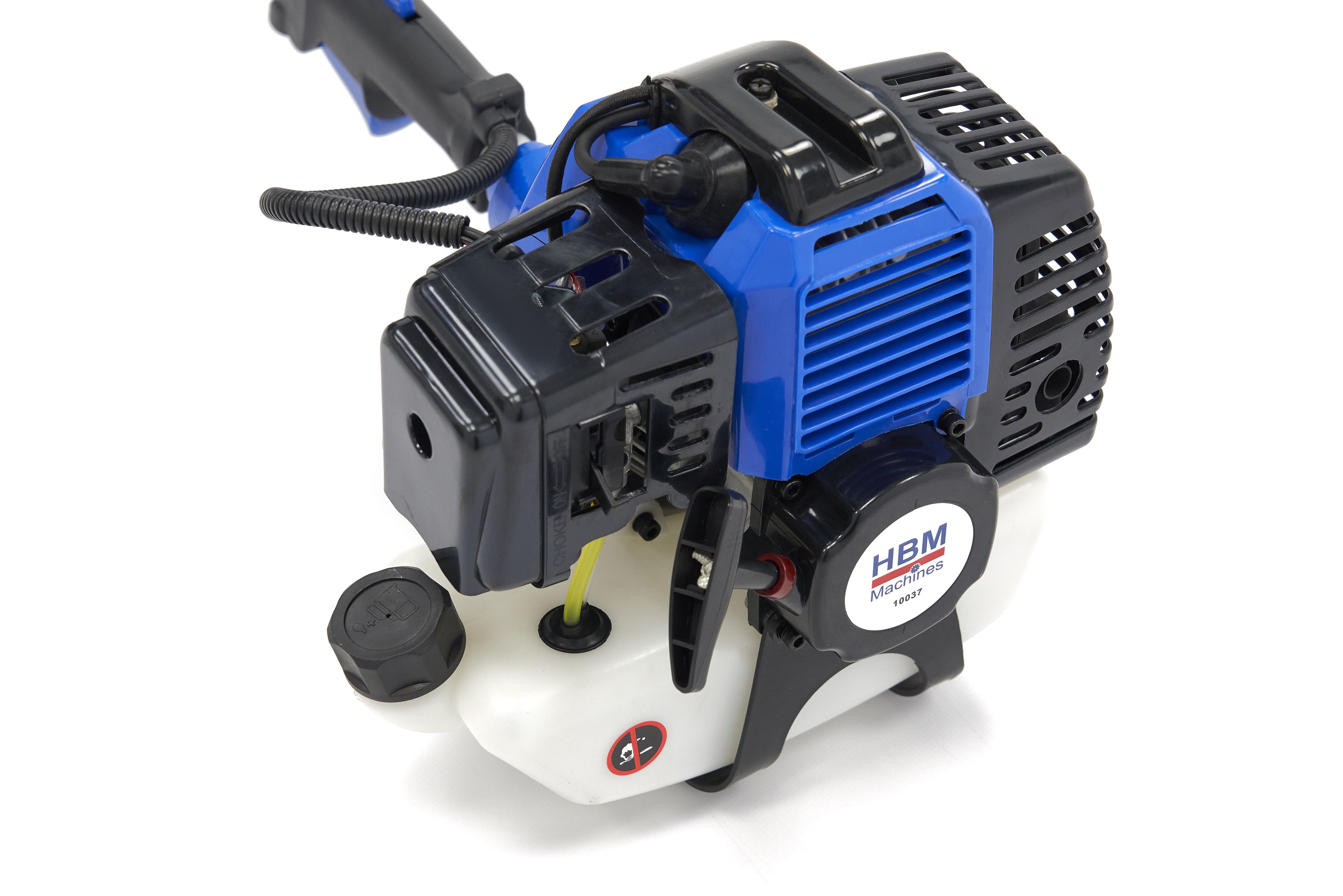 HBM 4 en 1 Desbrozador / Recortador de césped /  Cortadora de setos / Motosierra / Sierra de árbol - 52 cc Incluye Protección corporal Image 7