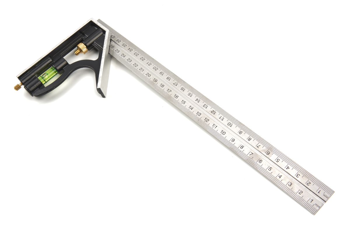HBM 300 mm. Escuadra combinada ajustable con burbuja
