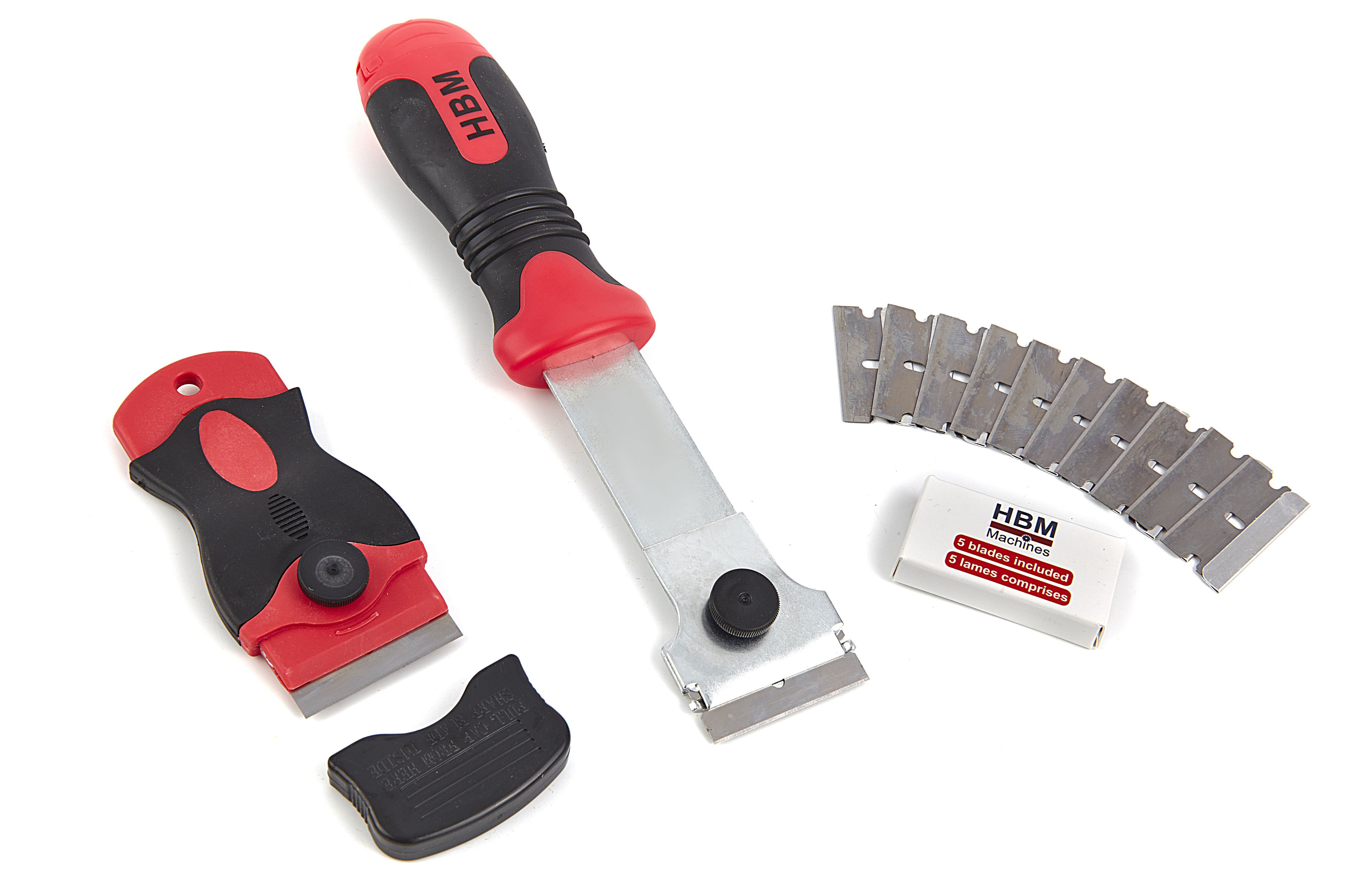 HBM Lot de 14 grattoirs à peinture et grattoirs à verre – Modèle 2