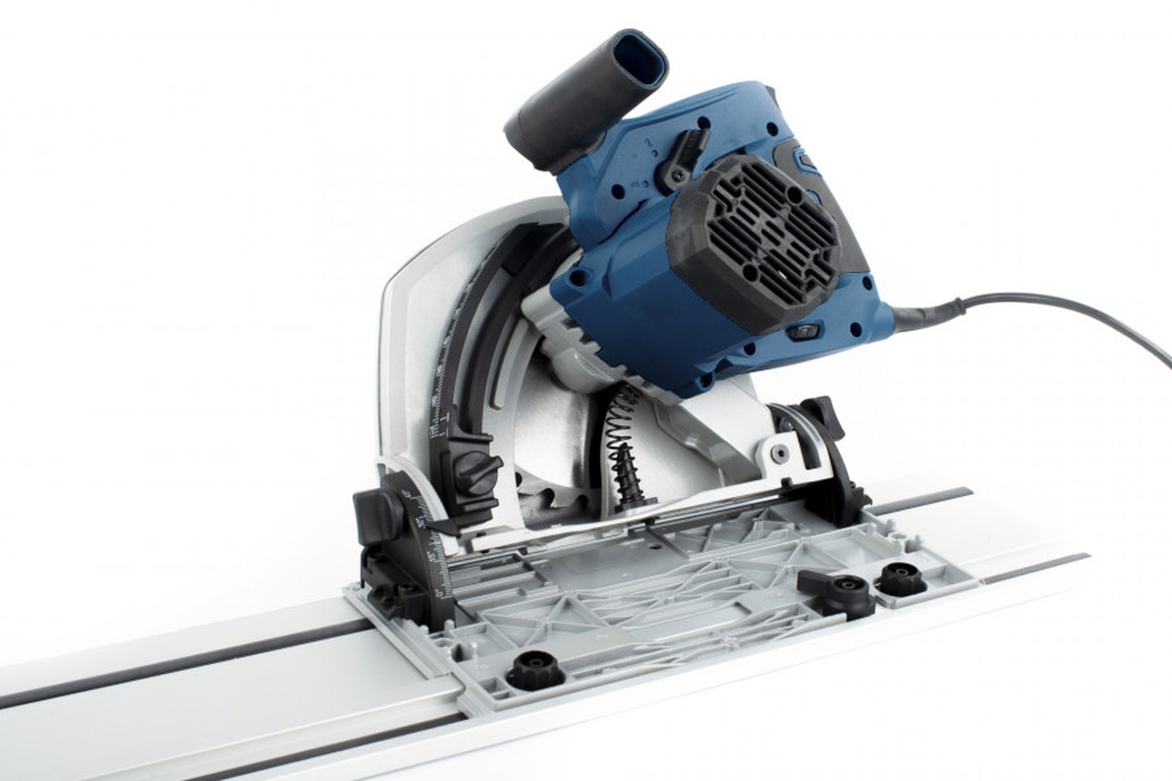 HBM Scie plongeante professionnelle de 190 mm et 1 400 watts avec règle de 2 x 700 mm Image 4