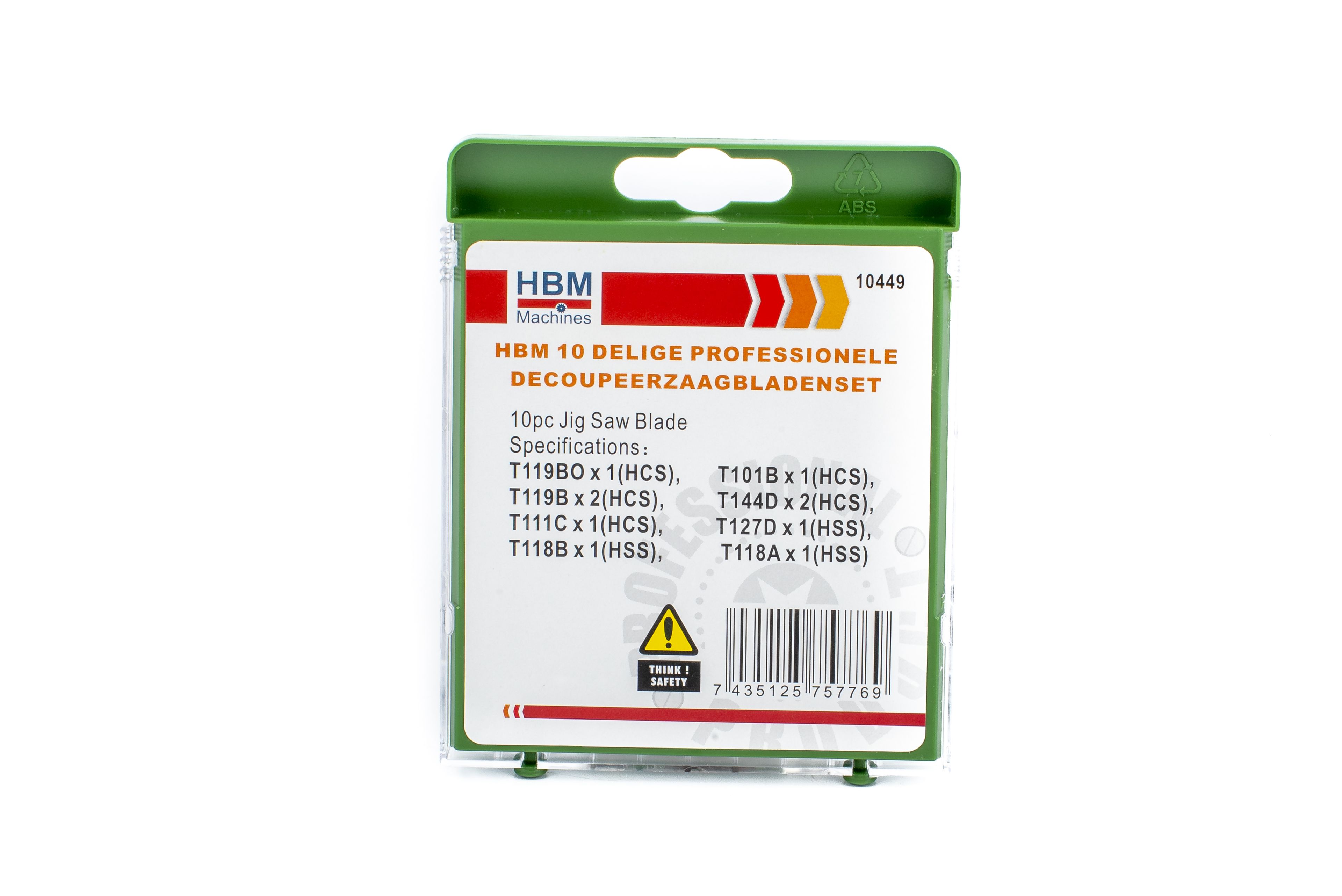 HBM 10 Delige Professionele Decoupeerzaagbladenset Image 3