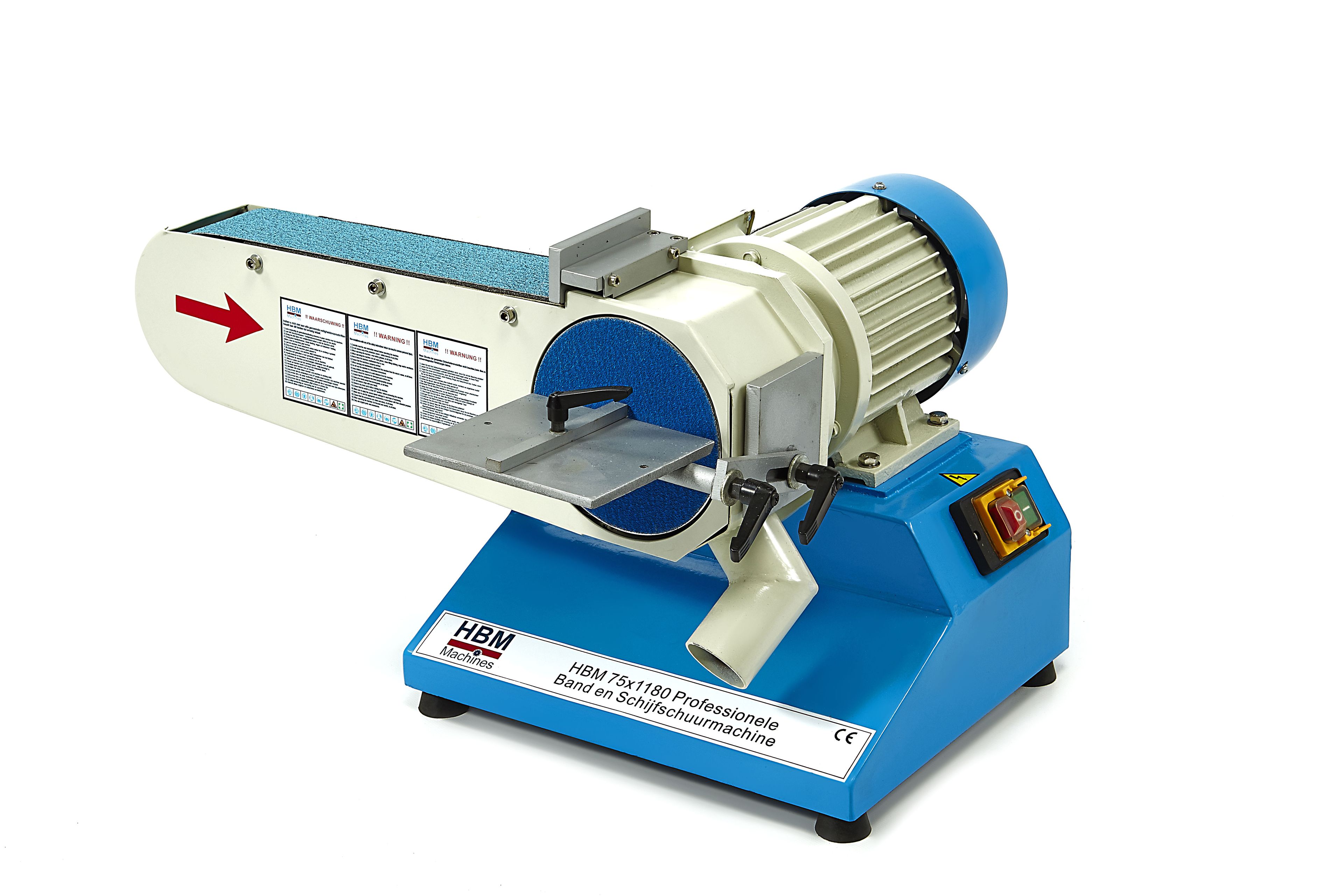 HBM Ponceuse professionnelle à bande et à disque 75 x 1180 Image 2