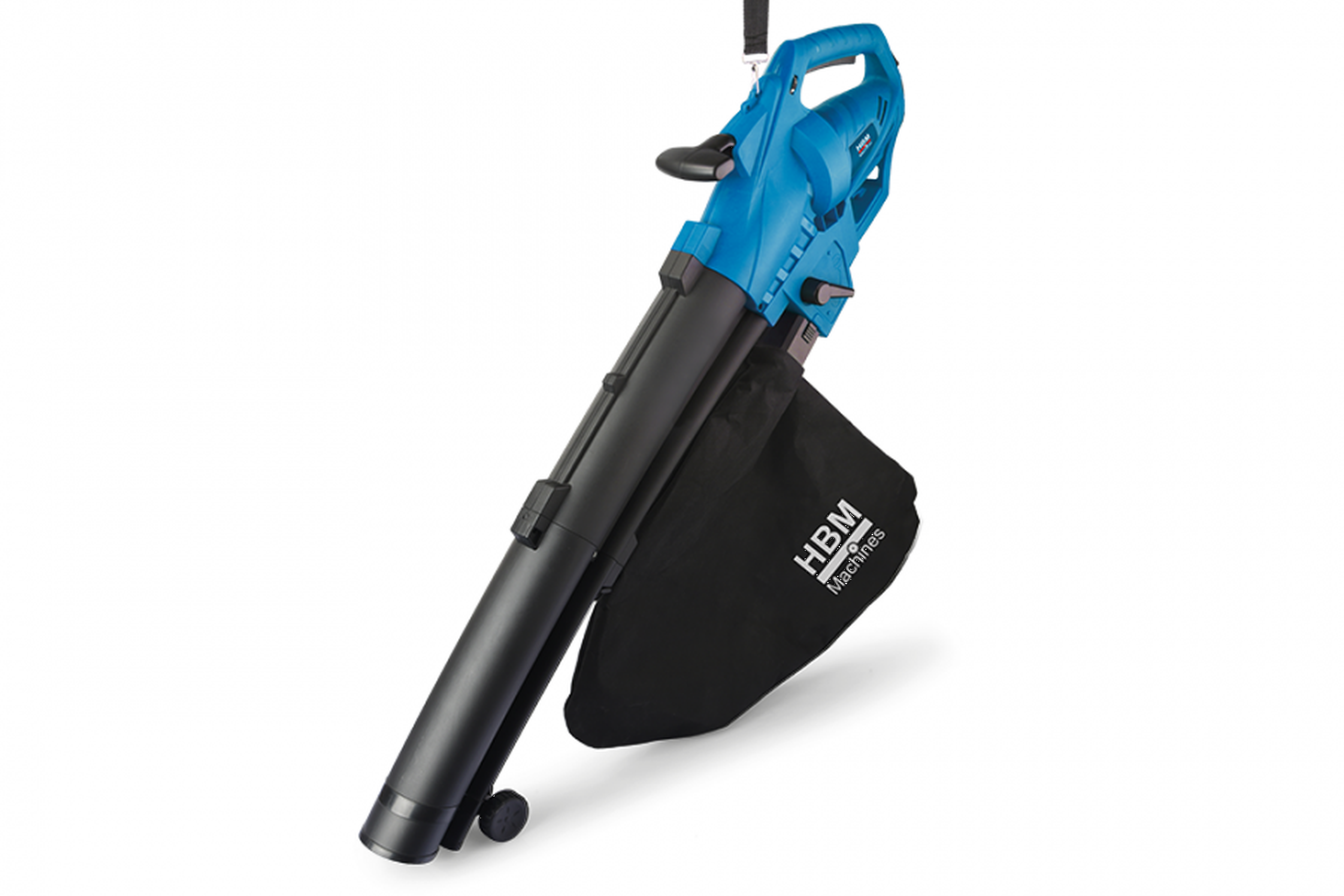 HBM souffleur et aspirateur de feuilles 3-en-1 avec sac de collecte et vitesse variable