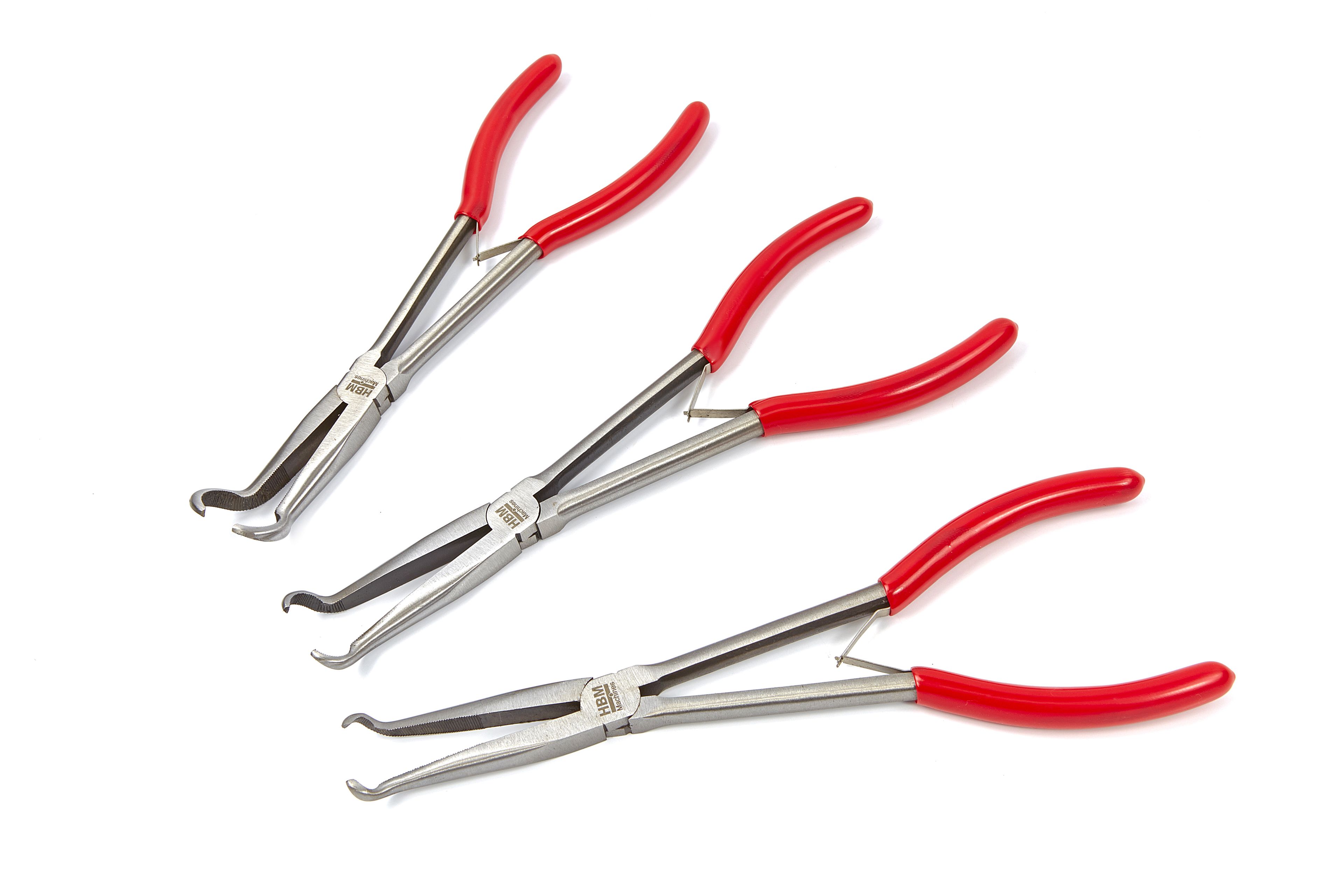 HBM Profi 275 mm 3 pièces capuchon de bougie, jeu de pinces à bougie