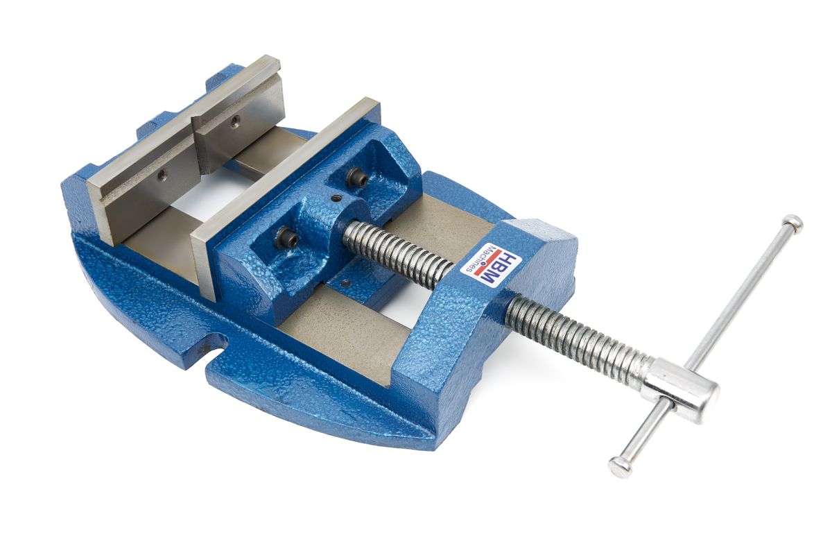 HBM 150 mm. Pinza de taladro profesional con mordaza en V