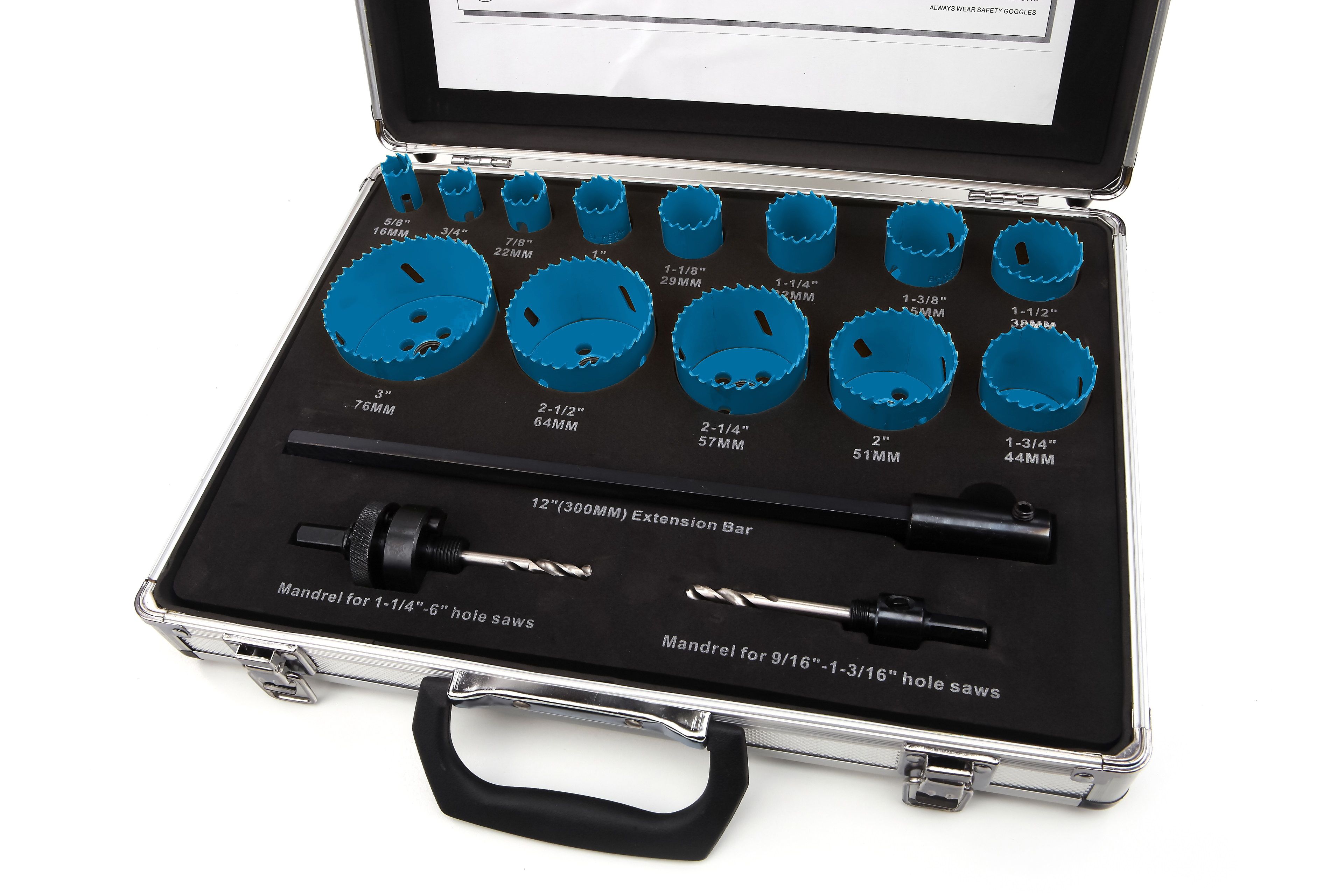 HBM 16 Delige Bi-Metaal Gatzagenset Image 2