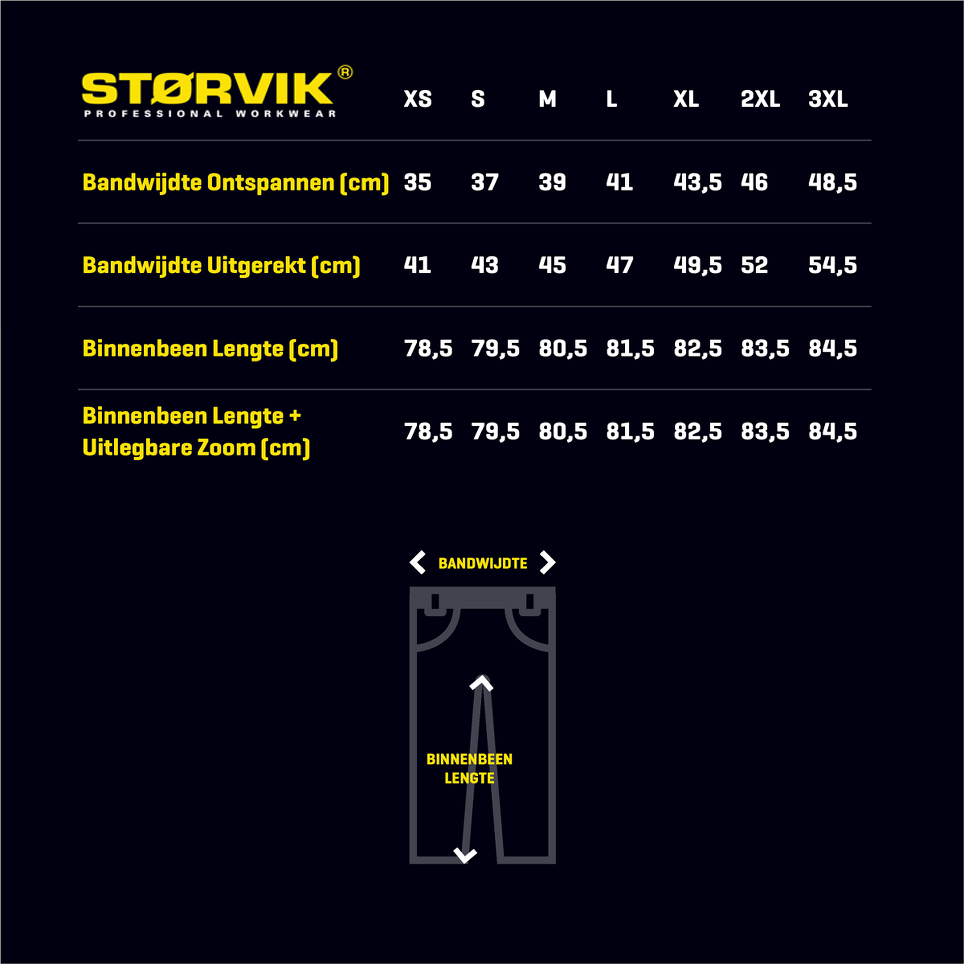 Storvik Ben Service Werkbroeken Zwart XXXL Image 4