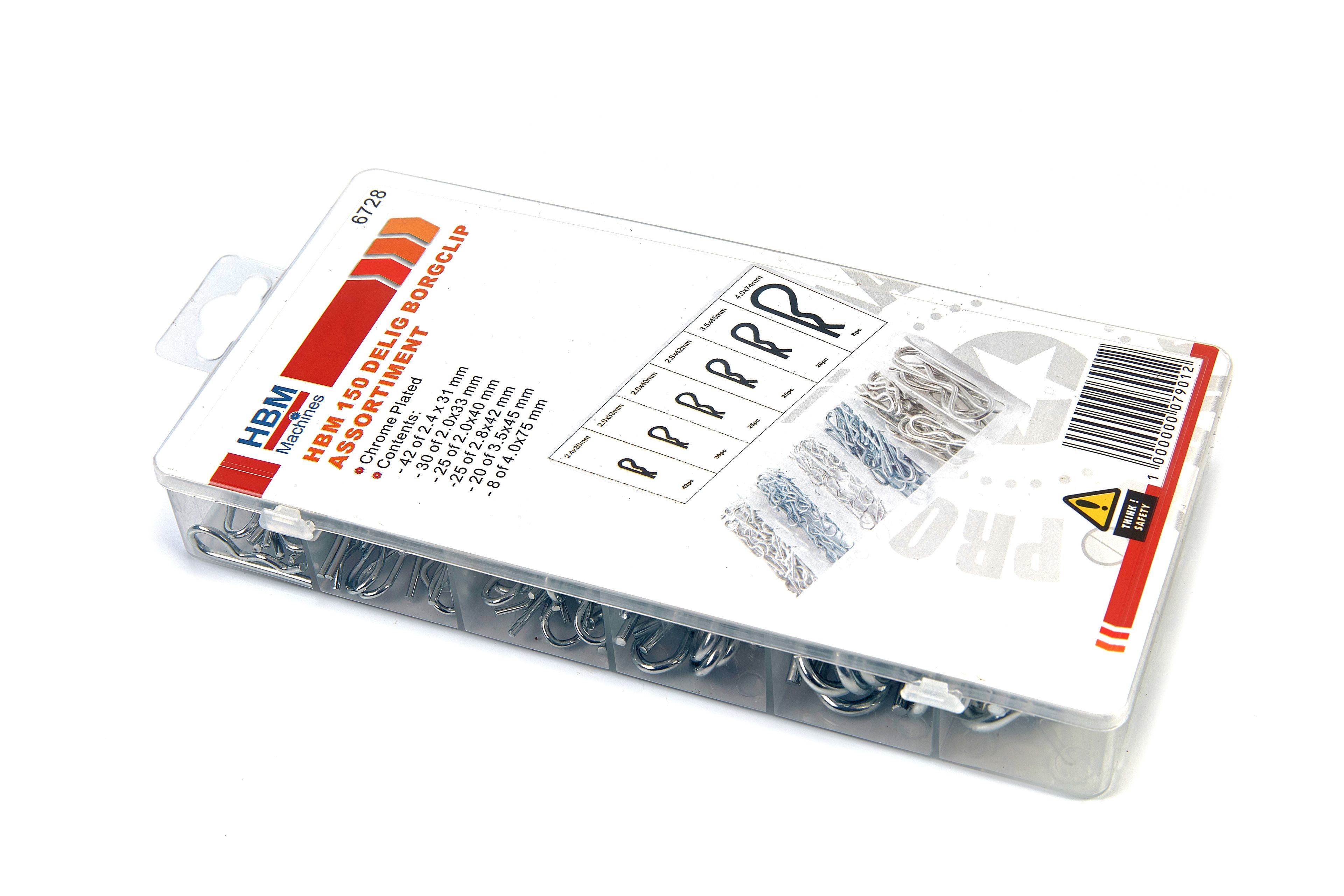 Conjunto de clips de retención HBM 150 piezas Image 3