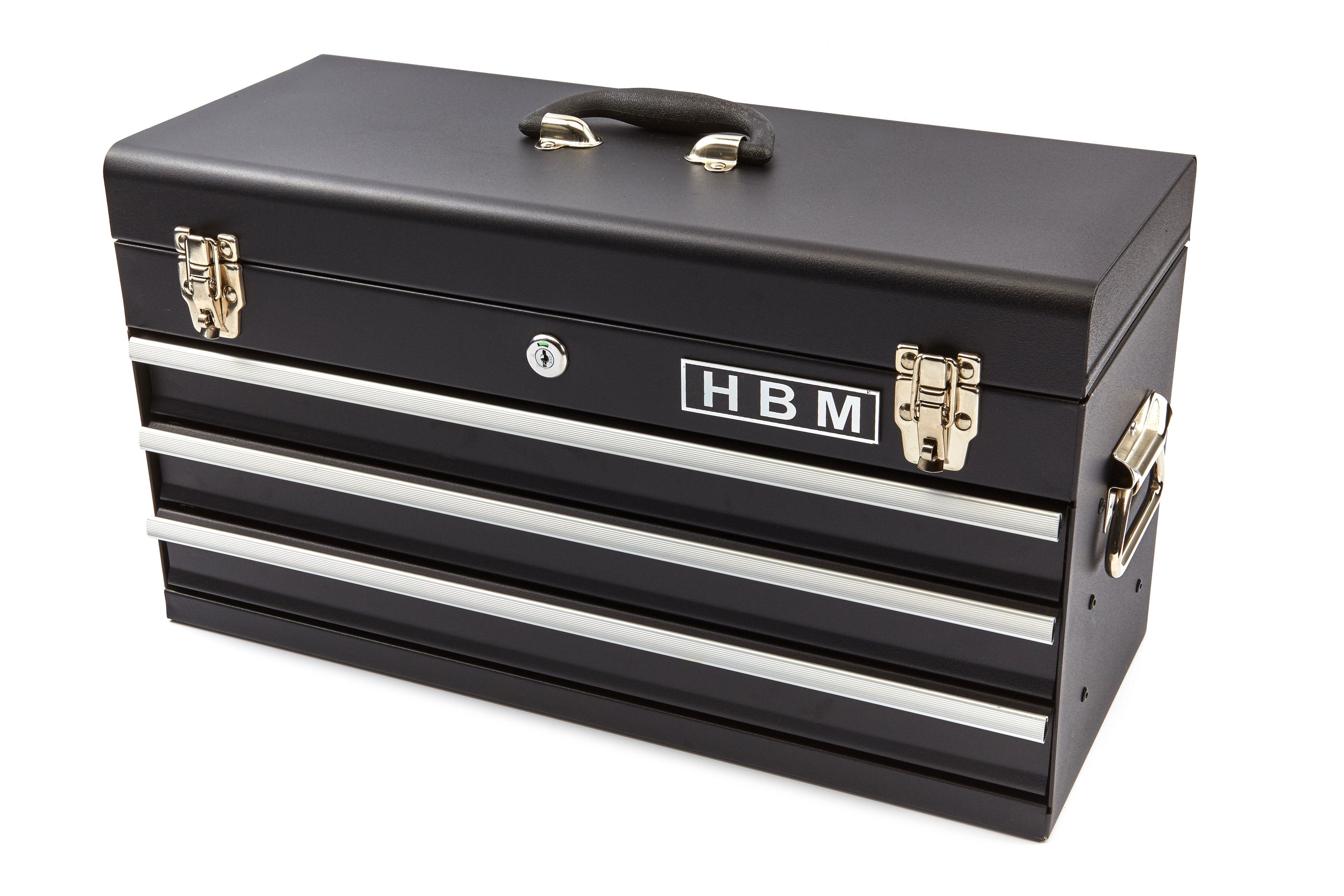 HBM Profi Cassetta degli attrezzi con 3 cassetti - NERA Image 4
