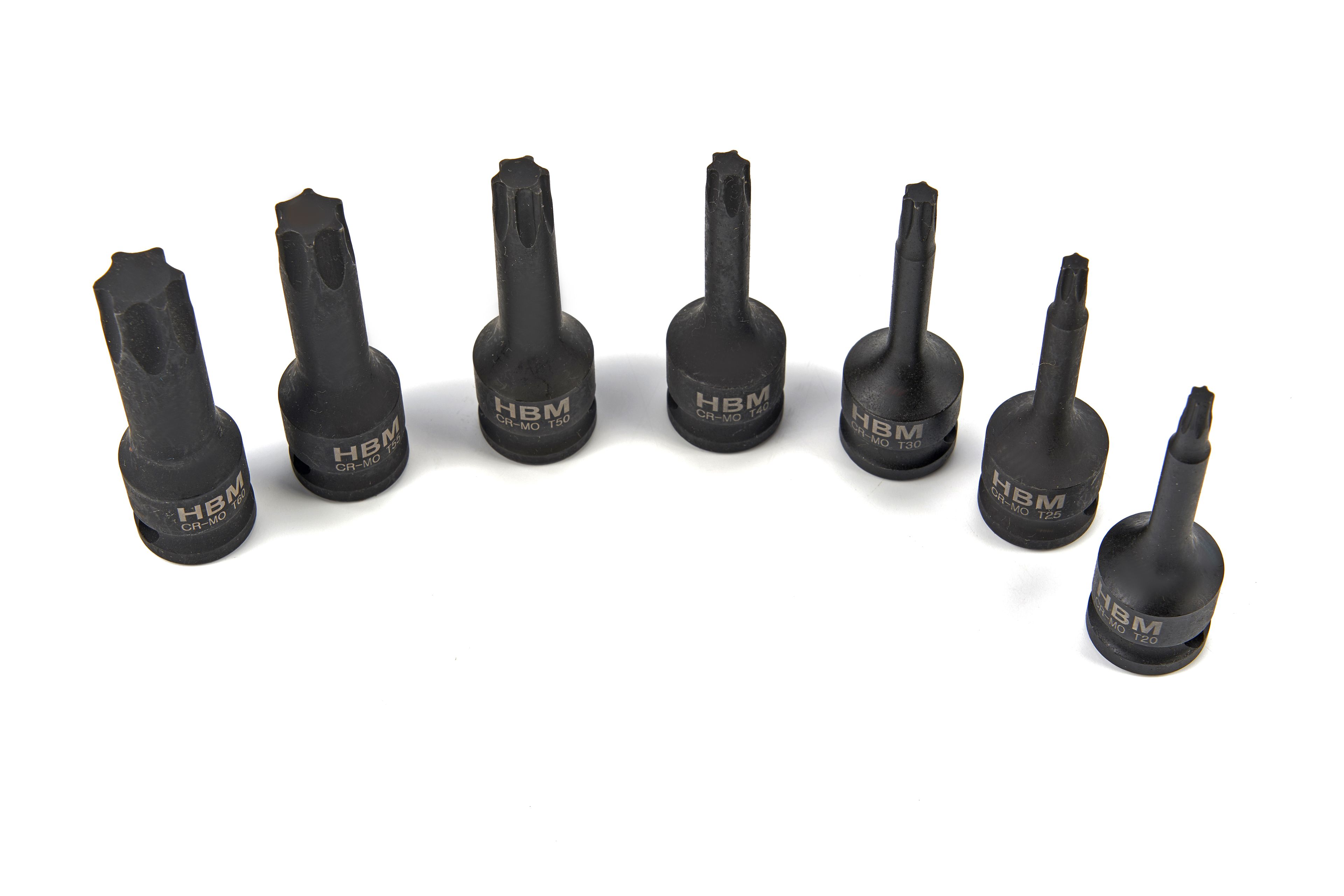 Set de 7 piezas de vaso Torx largo HBM con toma de 3/8 pulgadas Image 2