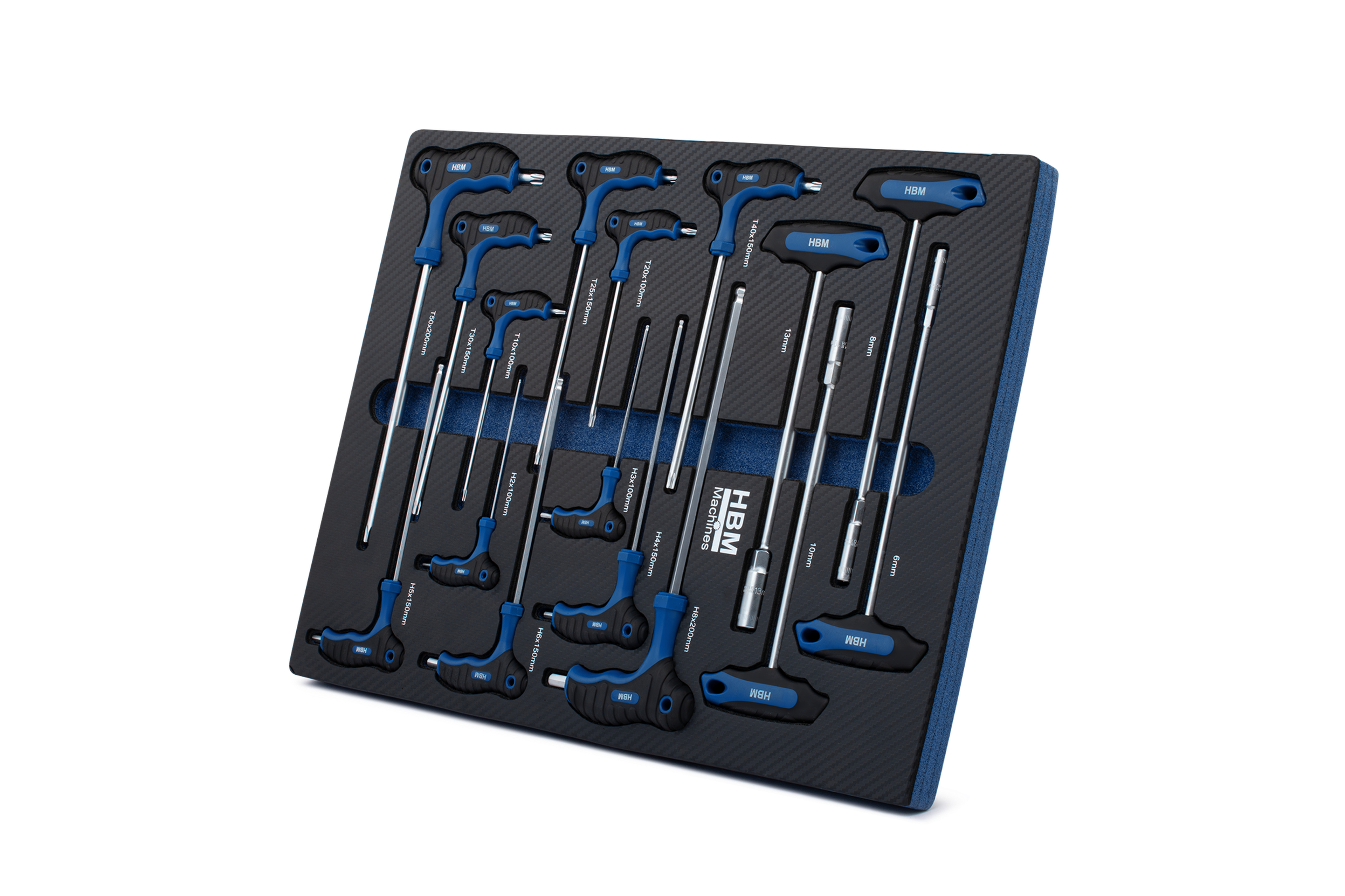 HBM inlay met T-grepenset metrisch 16-delig Image 2
