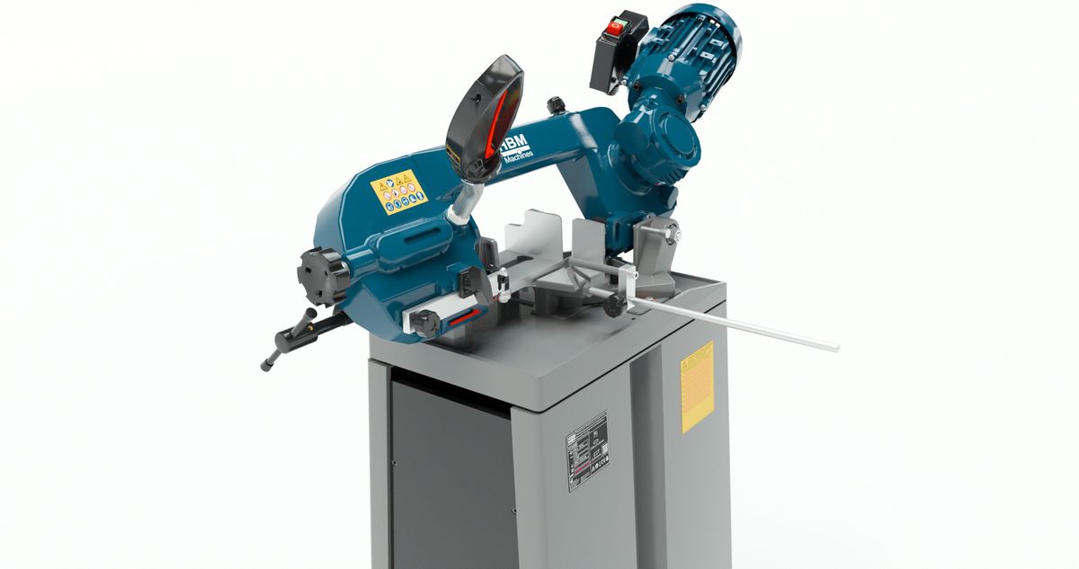 HBM Sierra de cinta para metal 125P de 230 voltios