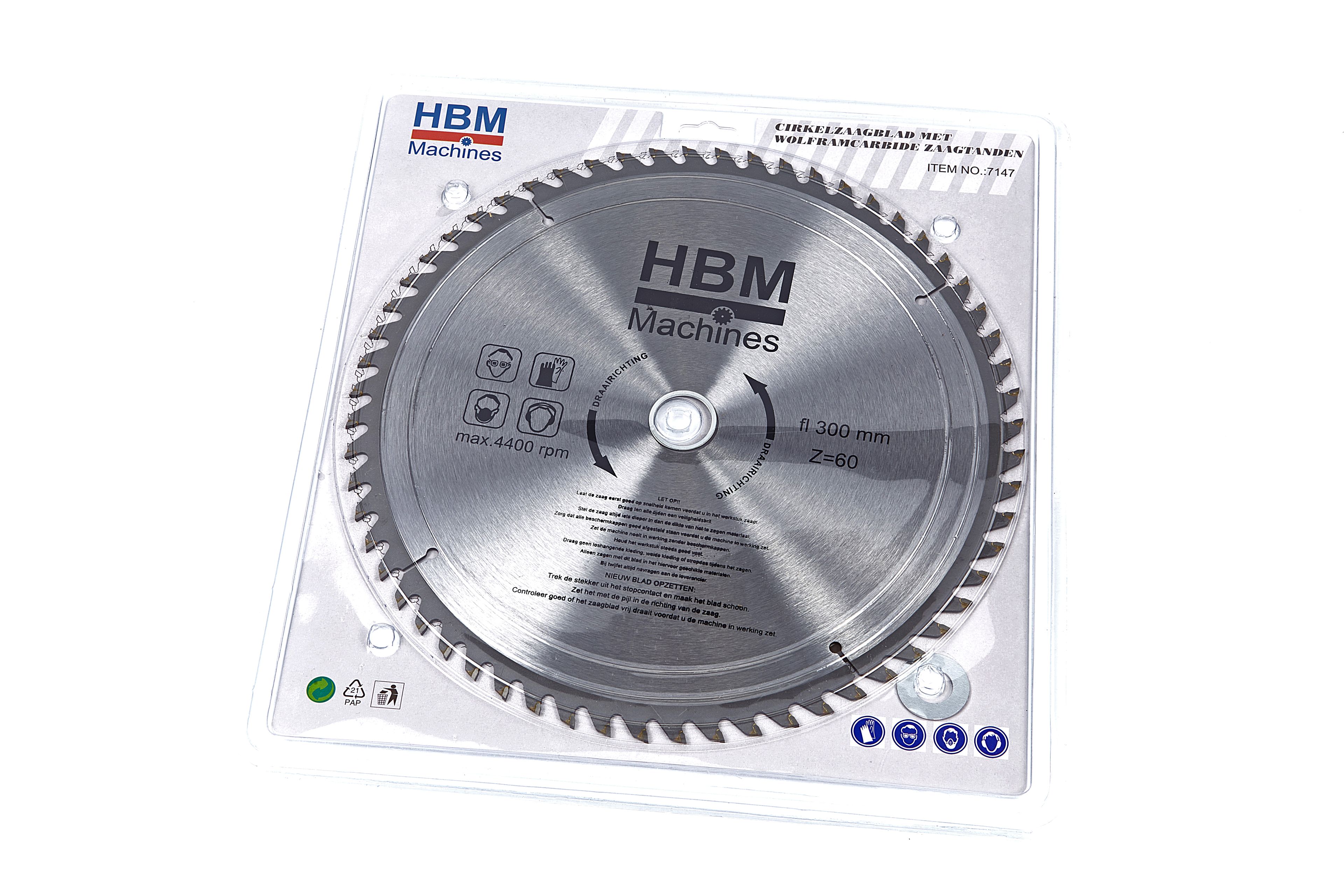 Lames de scie circulaire HBM HM 300 mm pour bois 24 dents Image 4