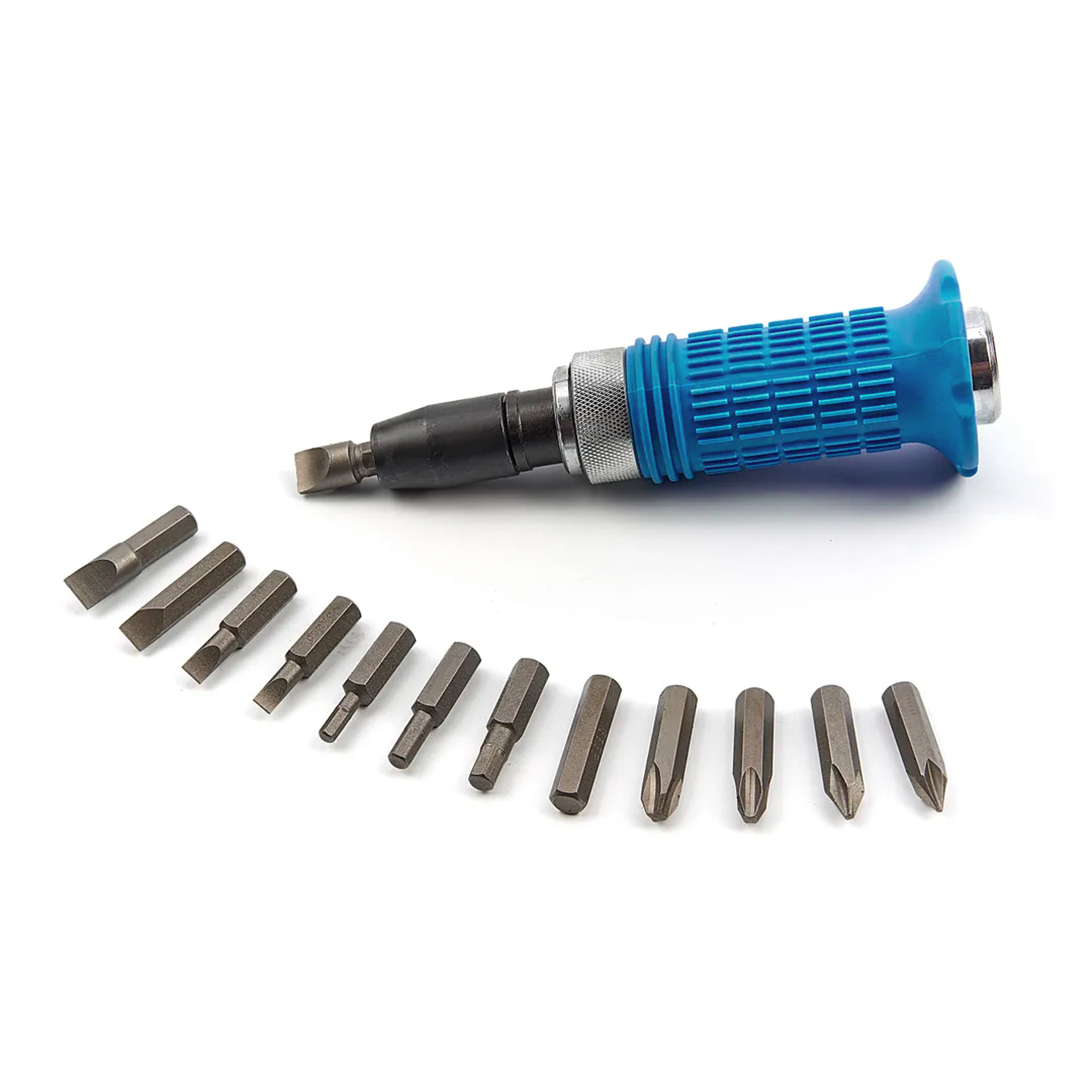 Jeu de tournevis à chocs HBM de 14 pièces avec poignée antidérapante à prise souple Image 5