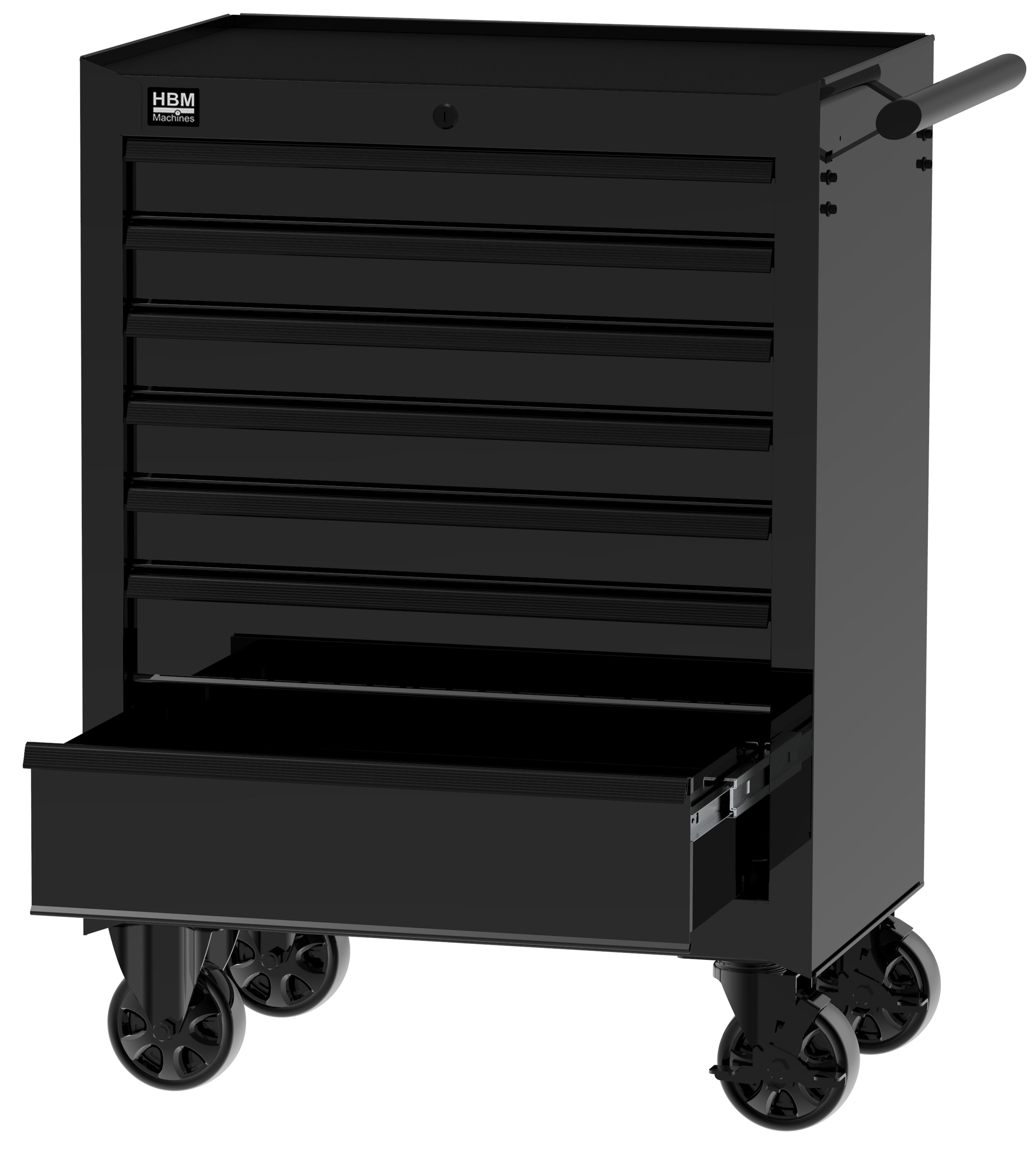 HBM gereedschapswagen 7 laden, zwart Image 2