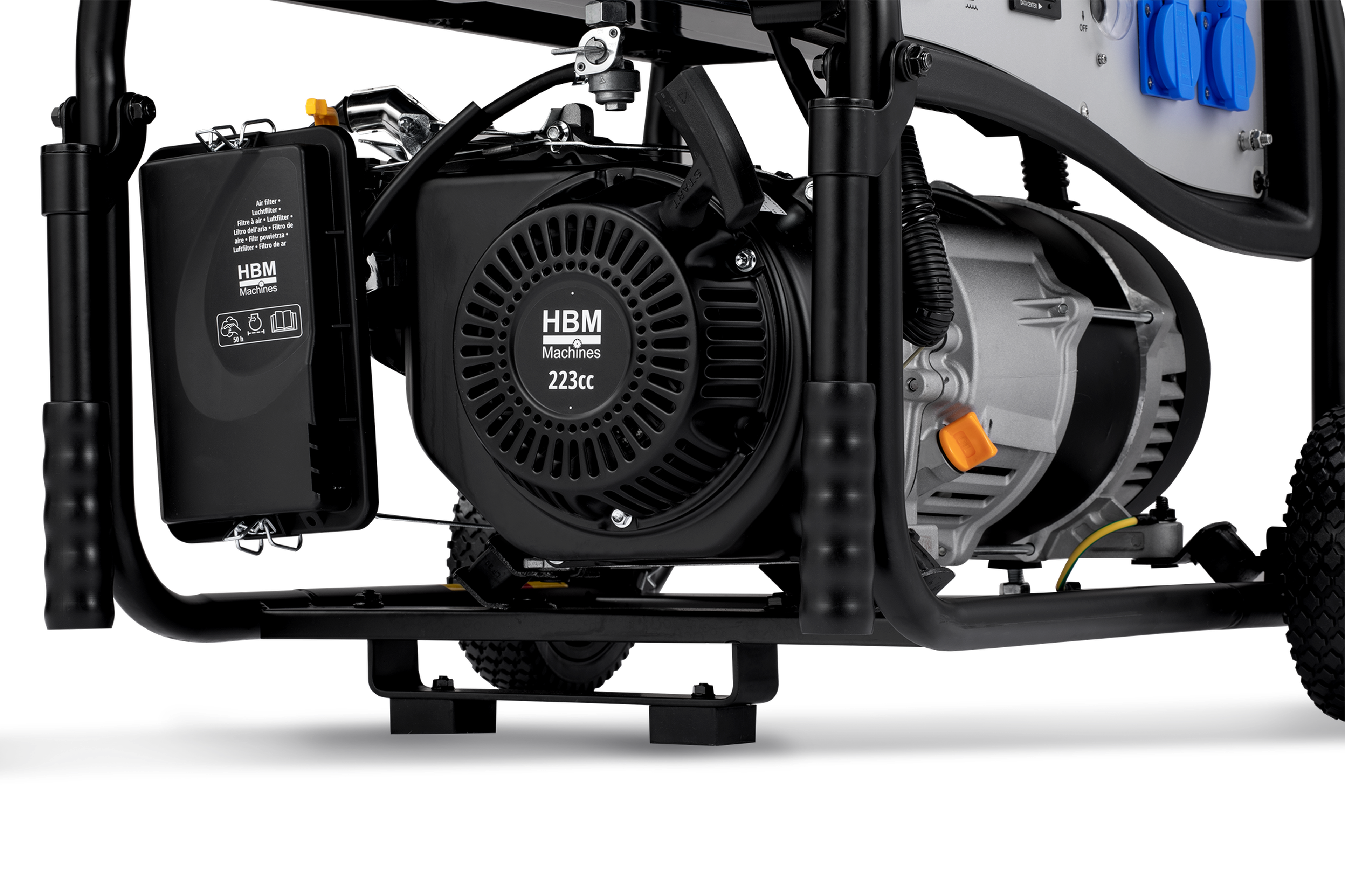 HBM aggregaat, generator 223 cc met benzinemotor 230V 3800W Image 9