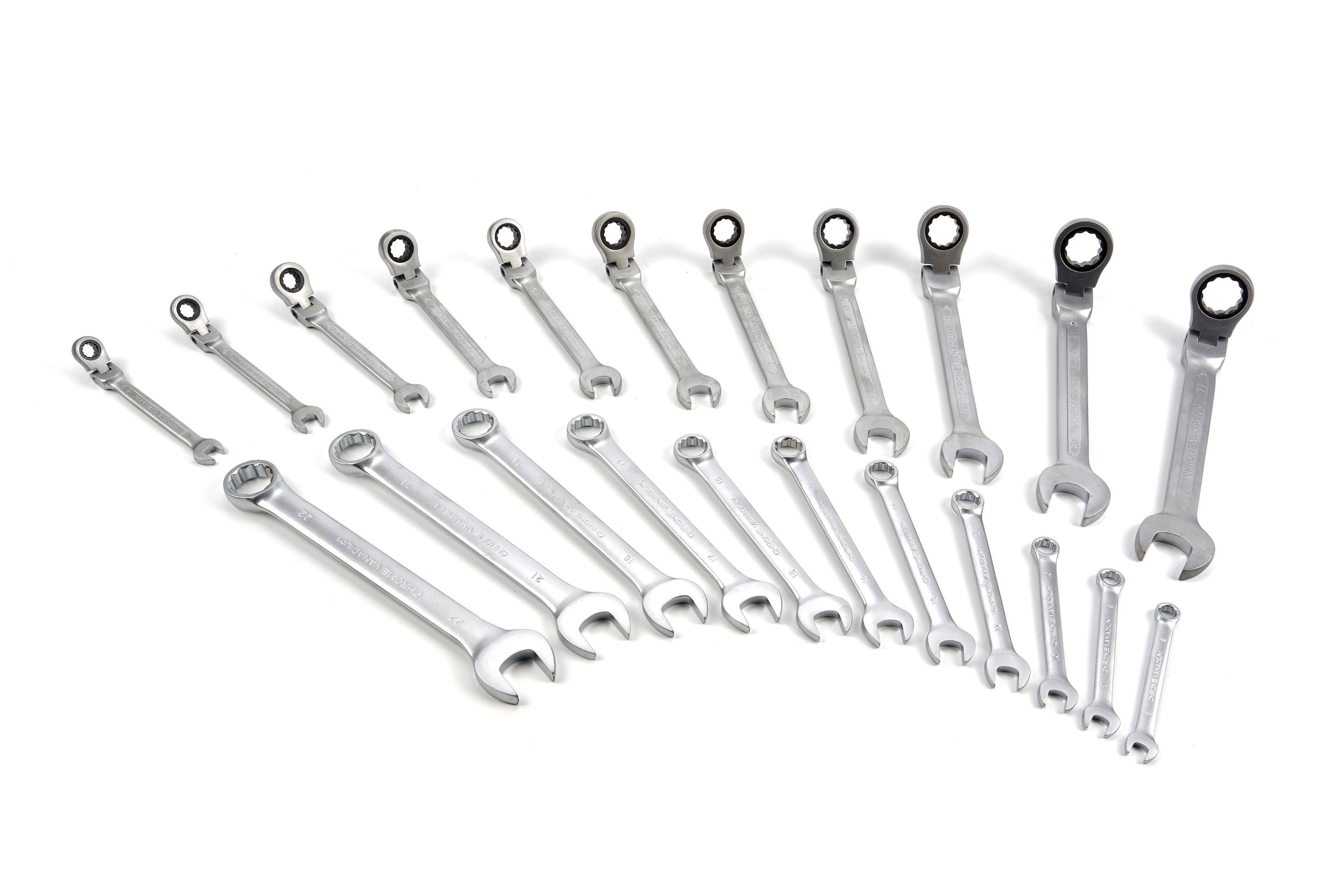 Conjunto de llaves de anillo de 22 piezas HBM con inserción de espuma de carbono para carrito de herramientas Image 10