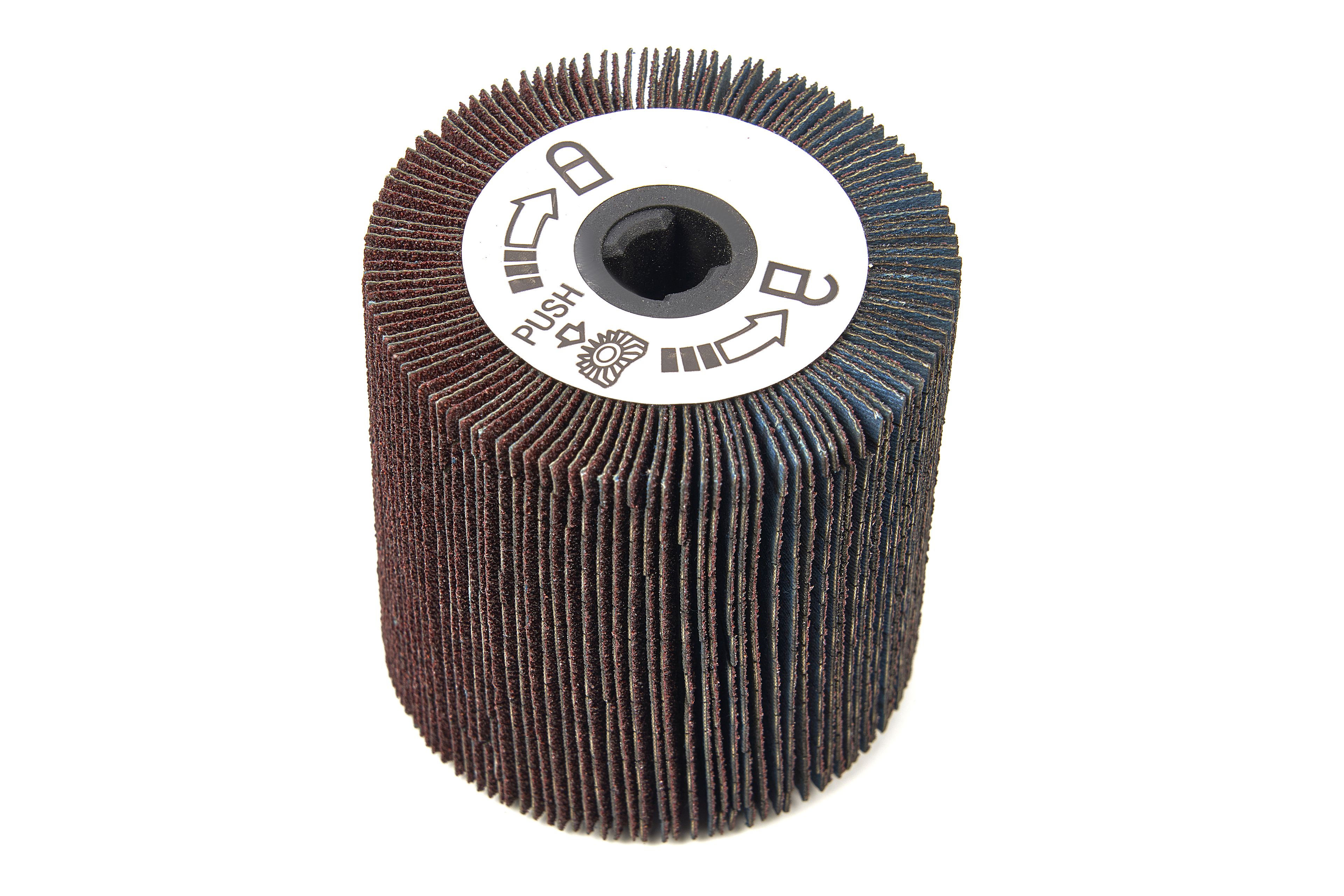 HBM Rullo di lamelle di carta abrasiva largo per la macchina lucidatrice HBM - Macchina per spazzole con testa inclinabile - 420 Watt Image 2