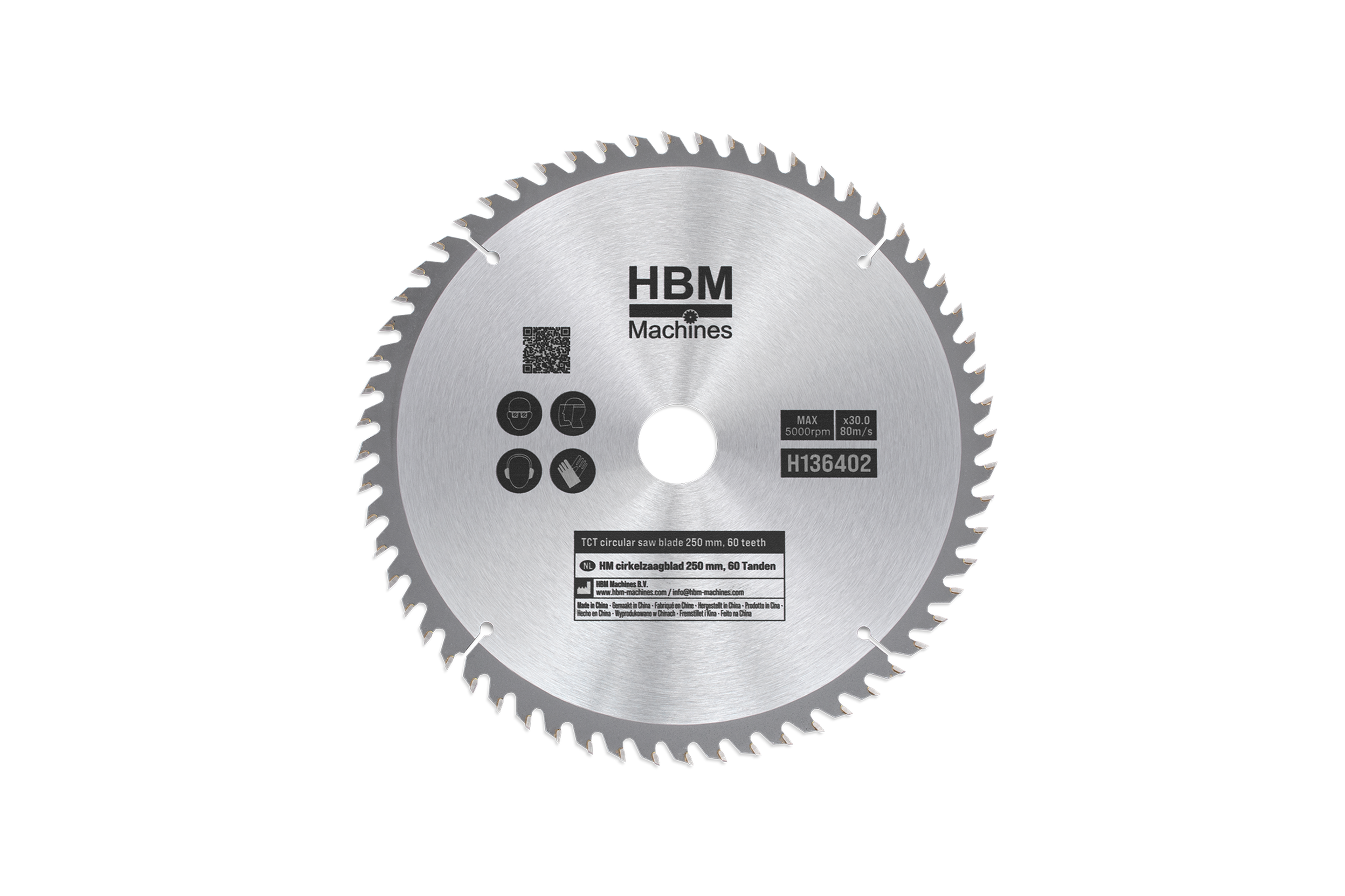 HBM HM-Kreissägeblätter 250 mm 60 Zähne Image 1