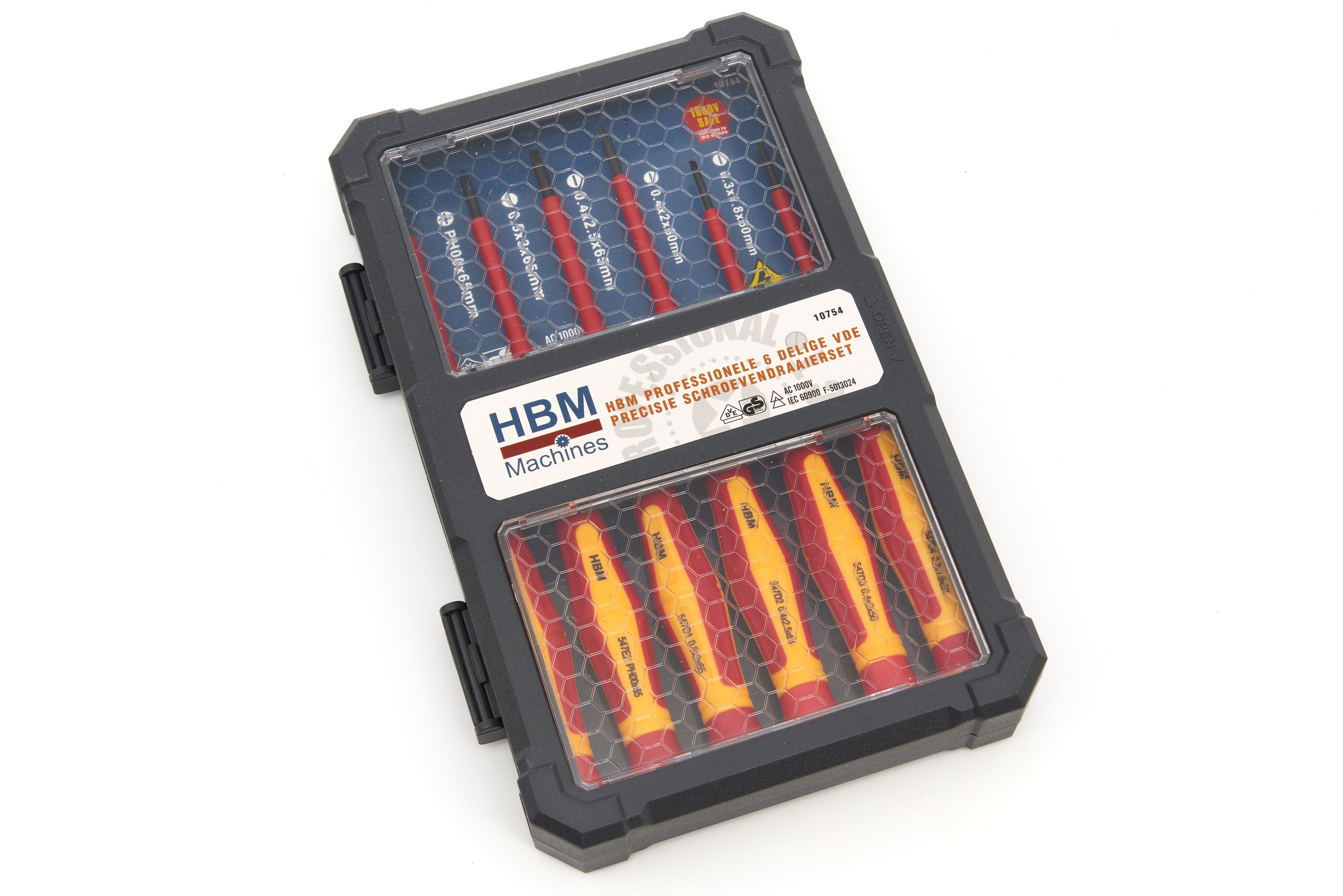 HBM Professional 6-teiliger VDE-Präzisionsschraubendreher-Satz Image 5