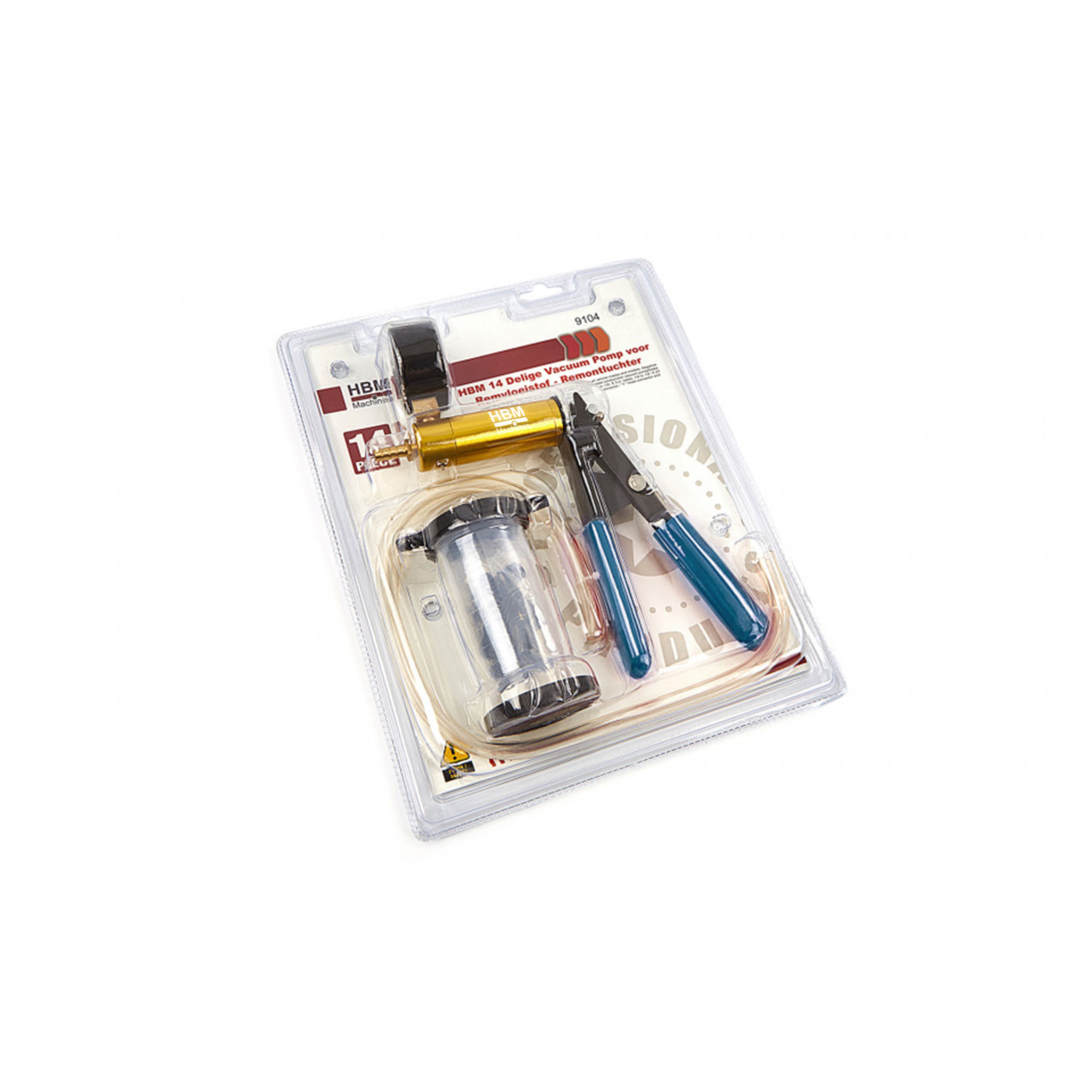 Pompe à vide pour liquide de frein HBM 14 pièces - Purgeur de frein Image 4