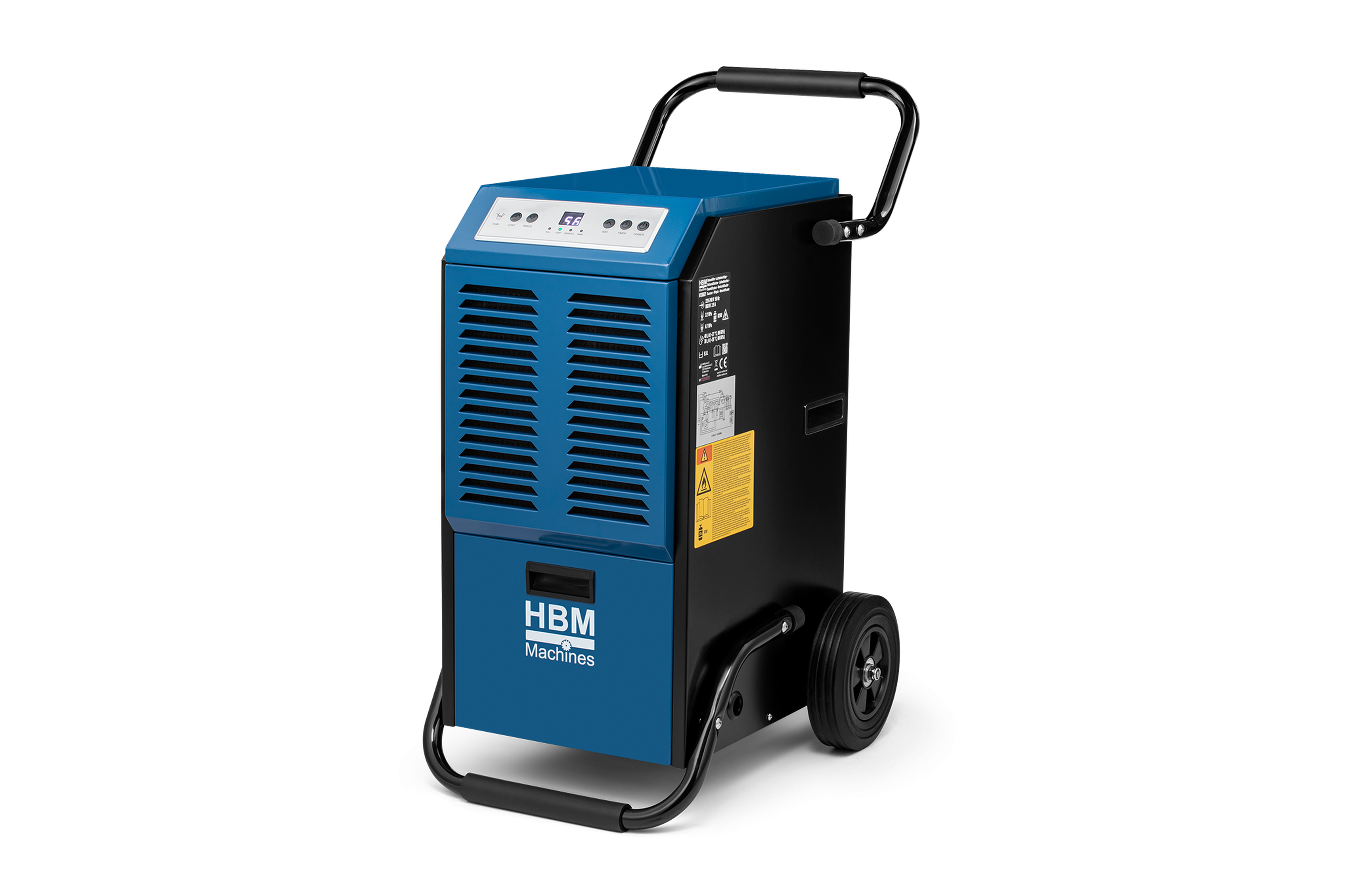 HBM déshumidificateur de chantier professionnel, déshumidificateur d’air, capteur d’humidité 70 litres, 860 Watt Image 4