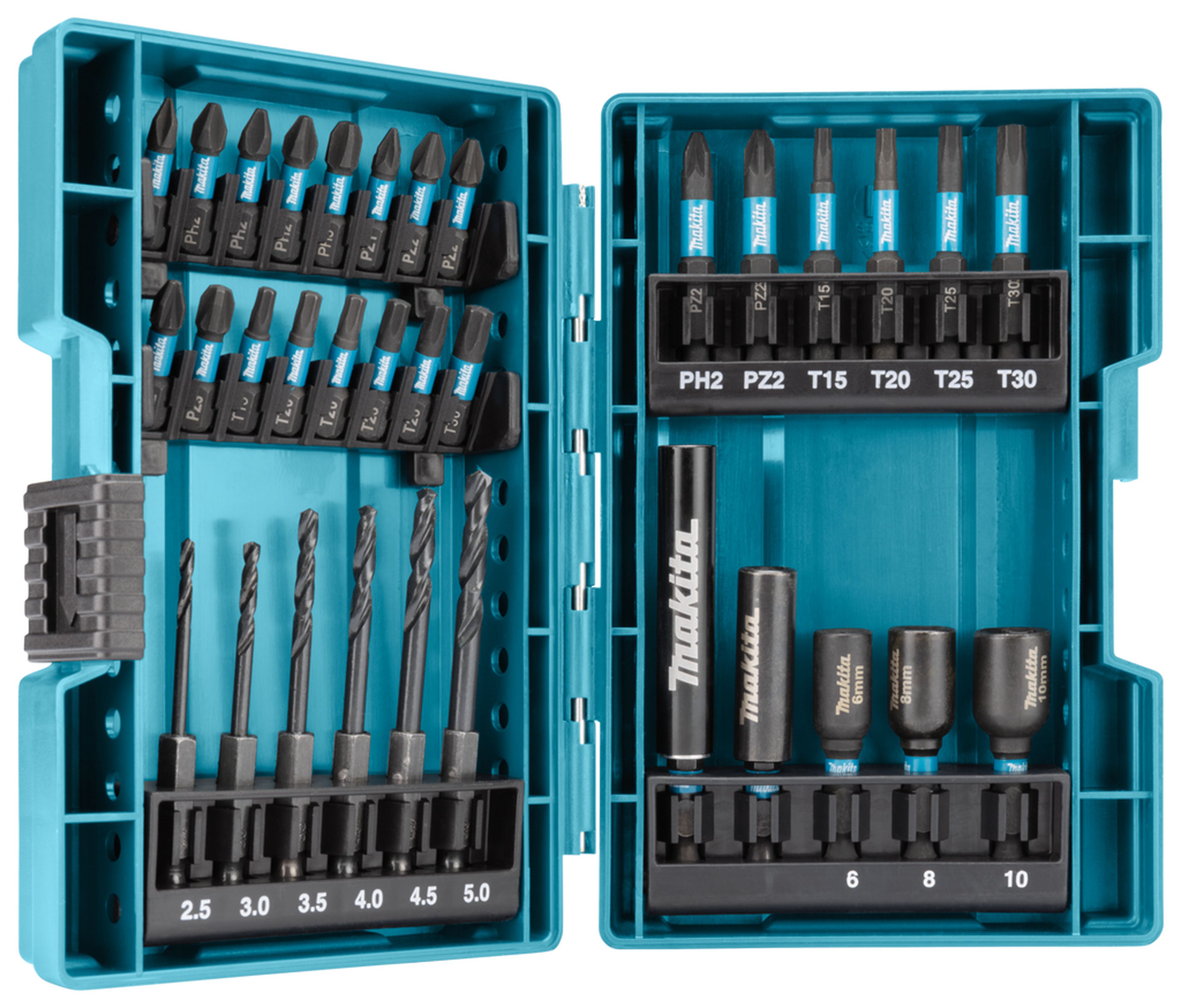 Set di punte per avvitatori/trapani Makita da 33 pezzi B-66896