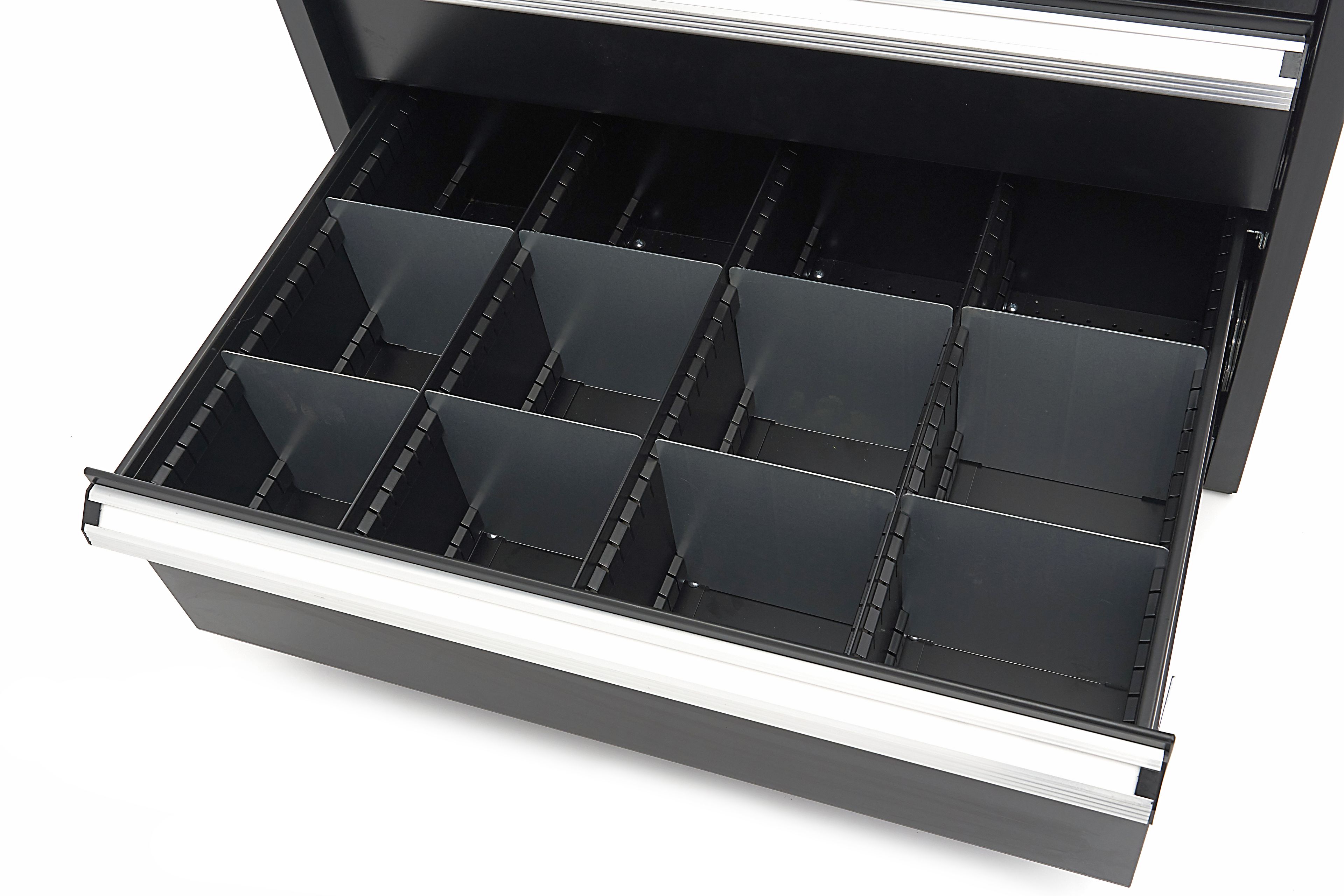 HBM Armoire à outils à 8 tiroirs 72 x 58 x 100 cm noire Image 20